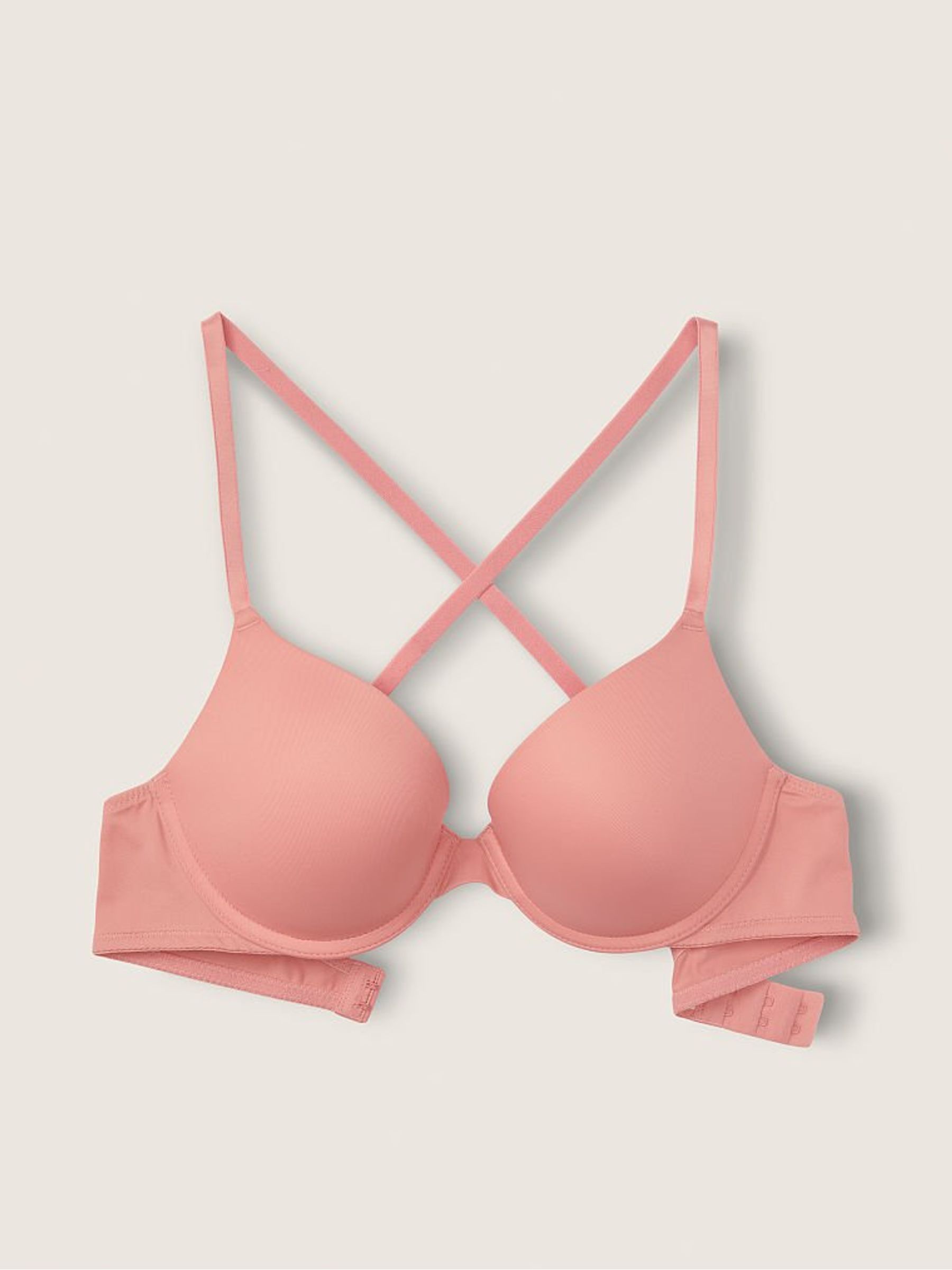 French Rose Pink Smooth Push Up Bra - Image 4 of 5
