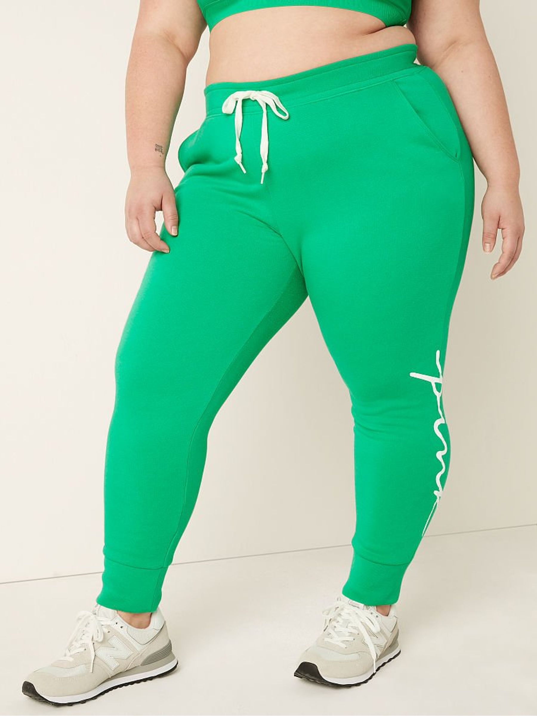 Electric Green Script Logo Everyday Lounge Jogger - Image 1 of 4