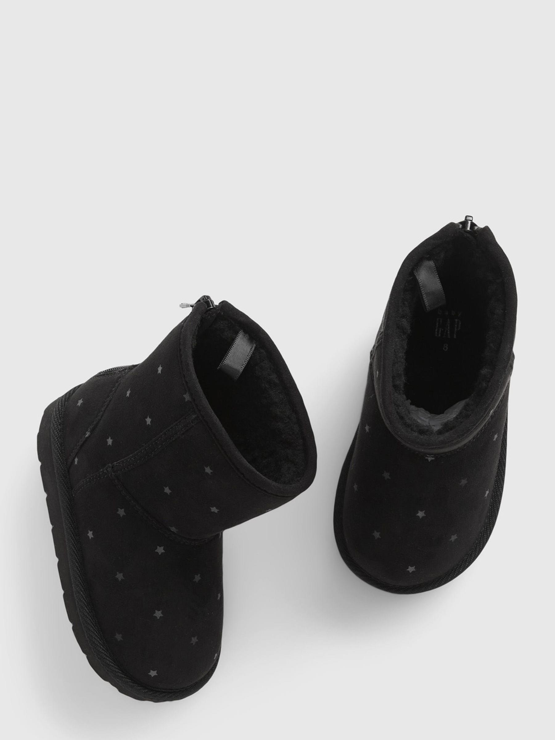 Black Cosy Star Boots - Image 1 of 1