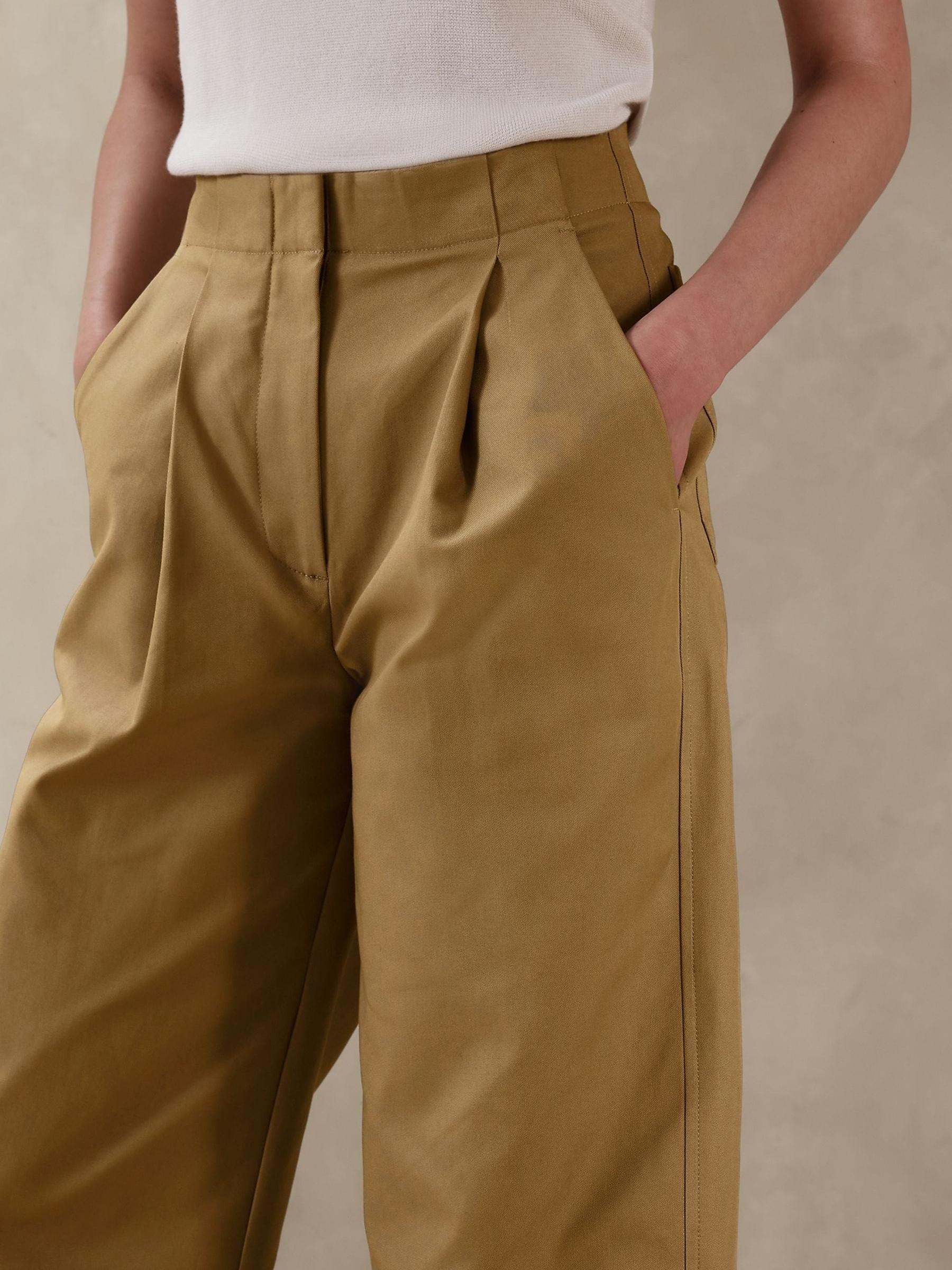 Banana Republic Camel The Barrel-Leg Chinos - Image 2 of 3