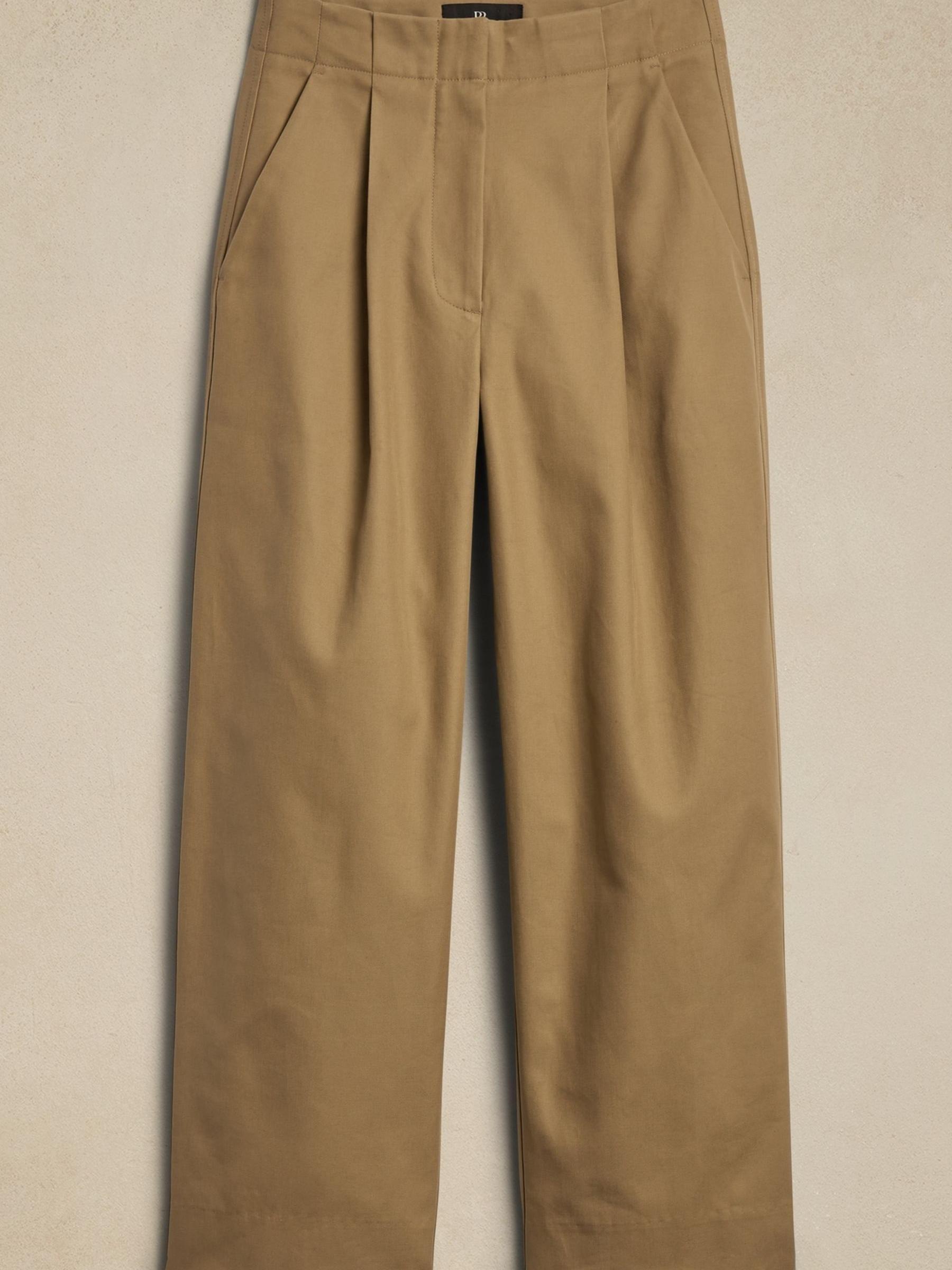 Banana Republic Camel The Barrel-Leg Chinos - Image 3 of 3
