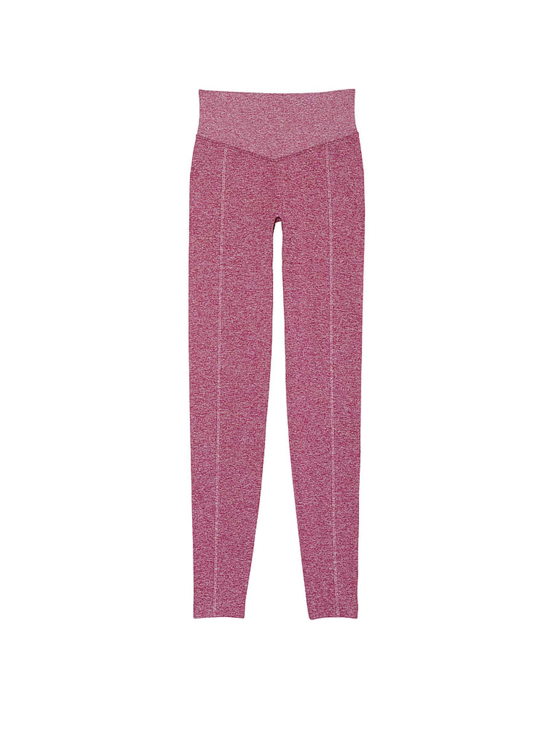 Vivid Magenta Pink Marl Logo Legging - Image 4 of 4