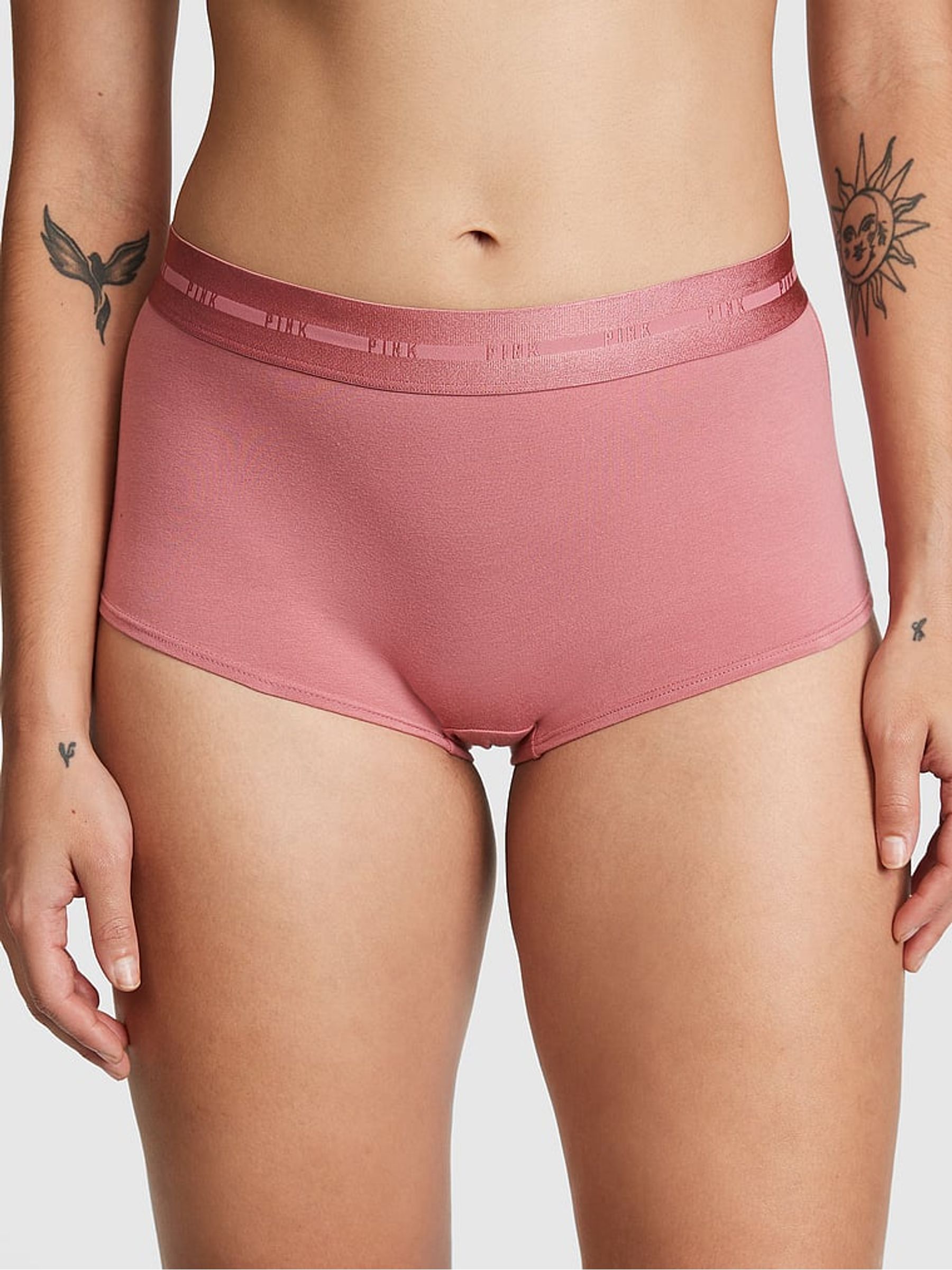 Soft Begonia Pink Logo Short Knickers - Image 1 of 3