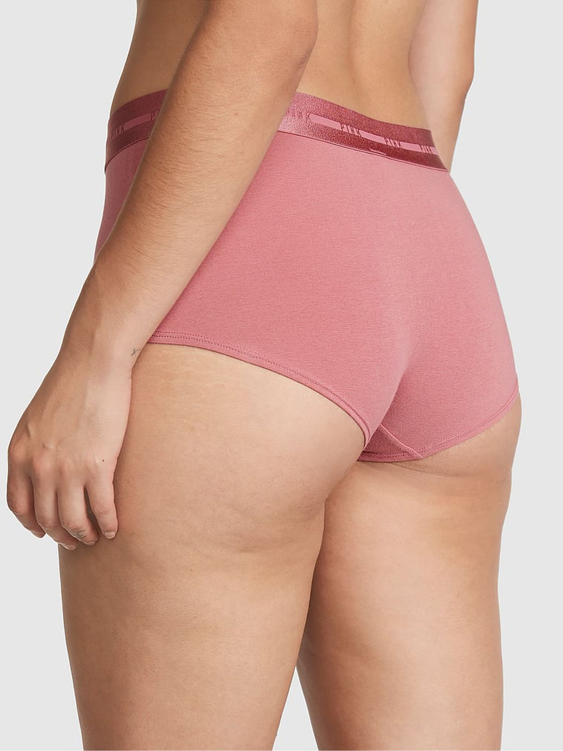 Soft Begonia Pink Logo Short Knickers - Image 2 of 3