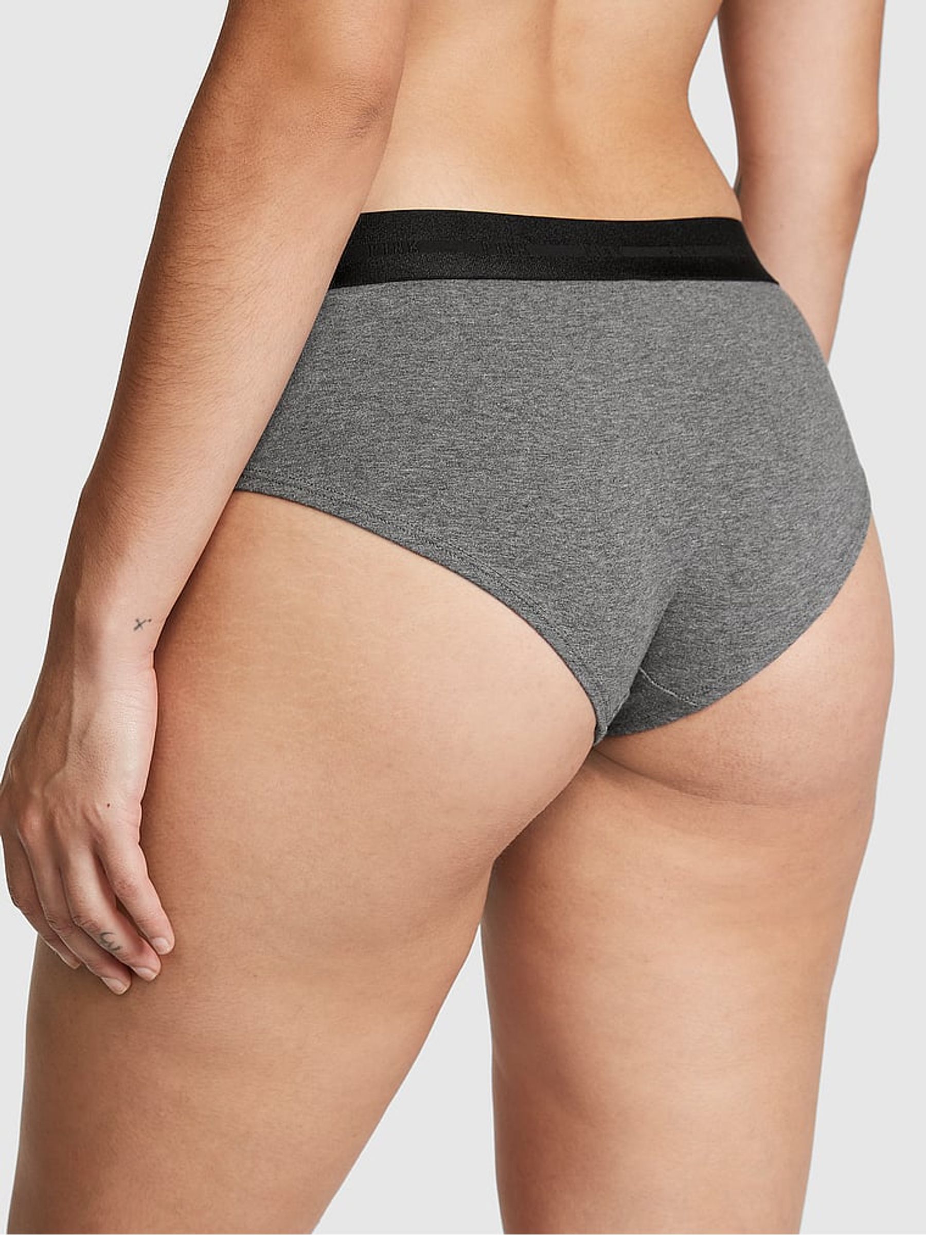 Heather Anthracite Grey Logo Hipster Knickers - Image 2 of 3
