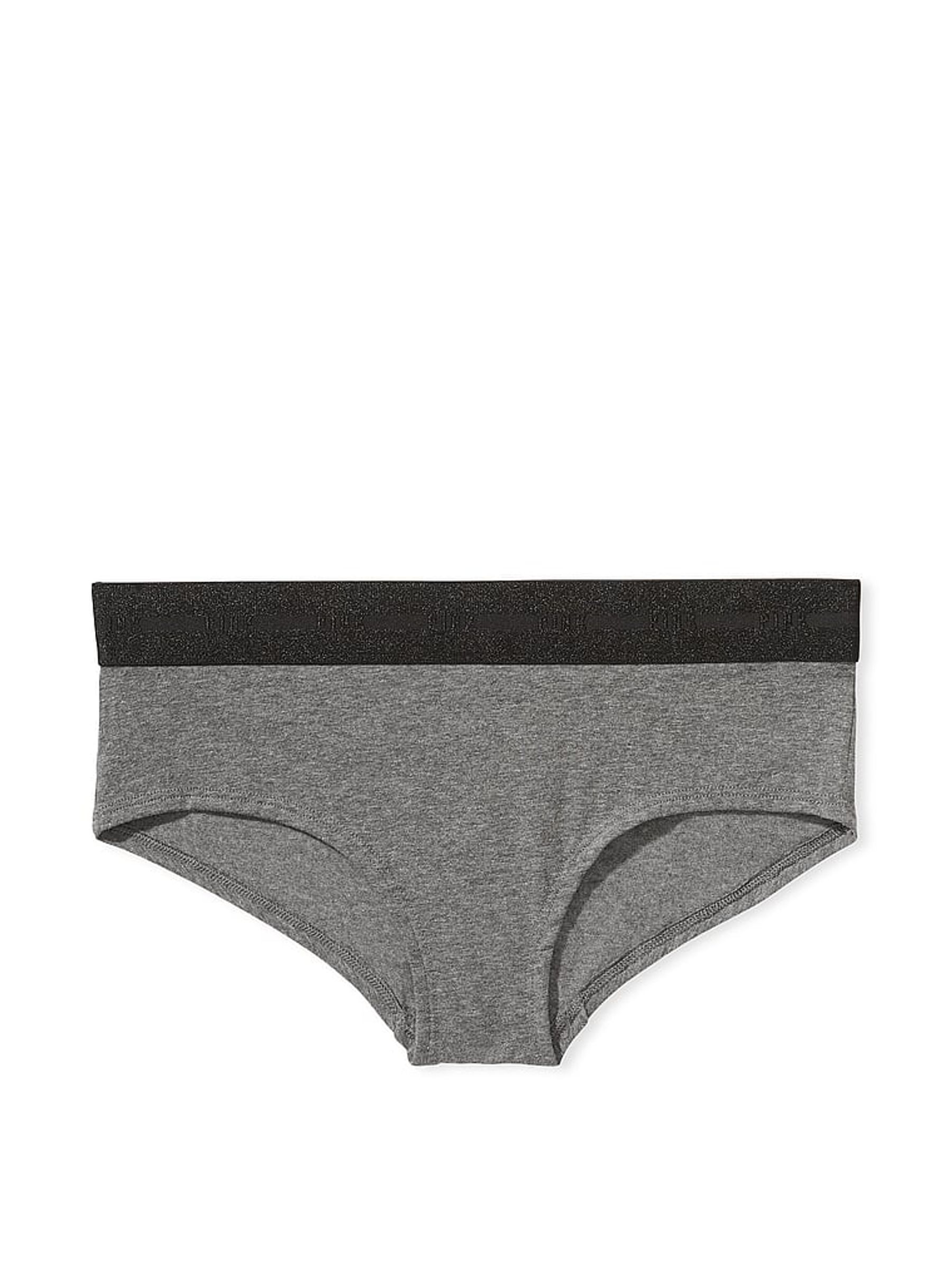 Heather Anthracite Grey Logo Hipster Knickers - Image 3 of 3