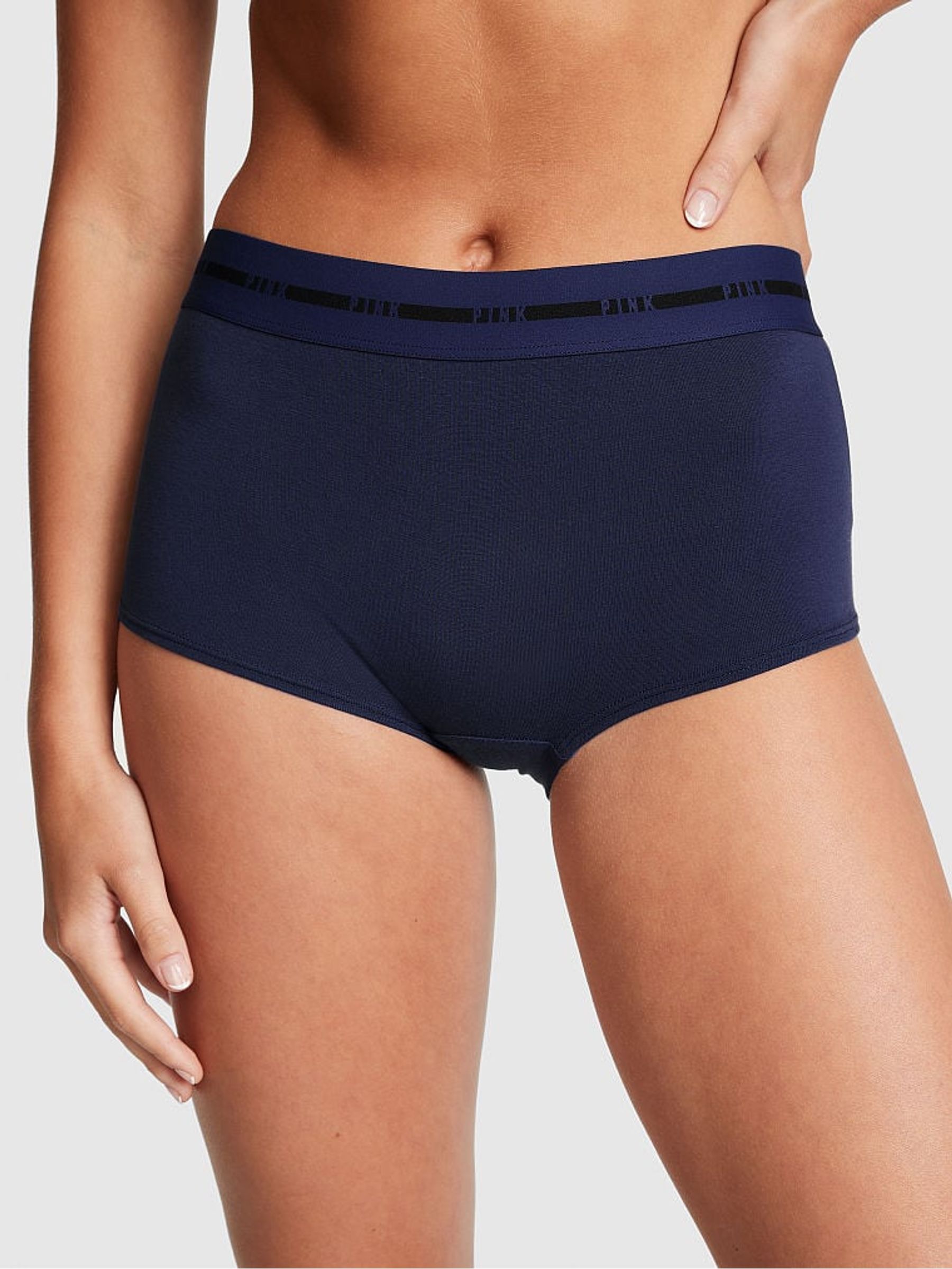 Midnight Navy Blue Logo Short Knickers - Image 1 of 3