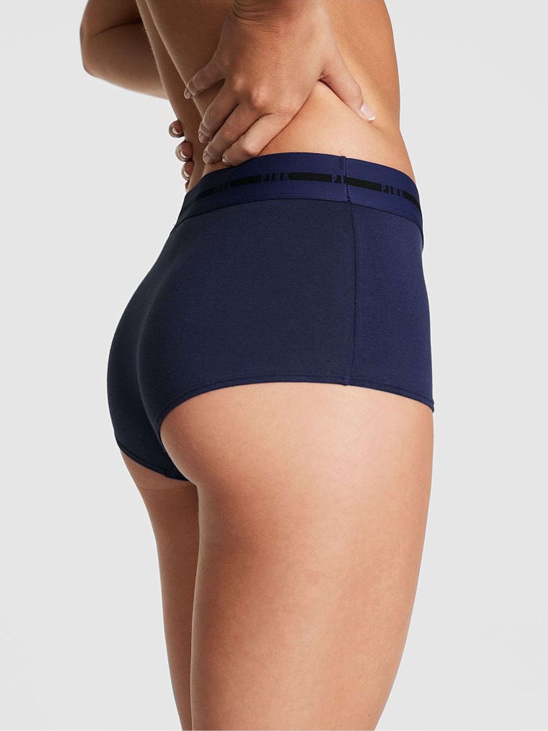 Midnight Navy Blue Logo Short Knickers - Image 2 of 3