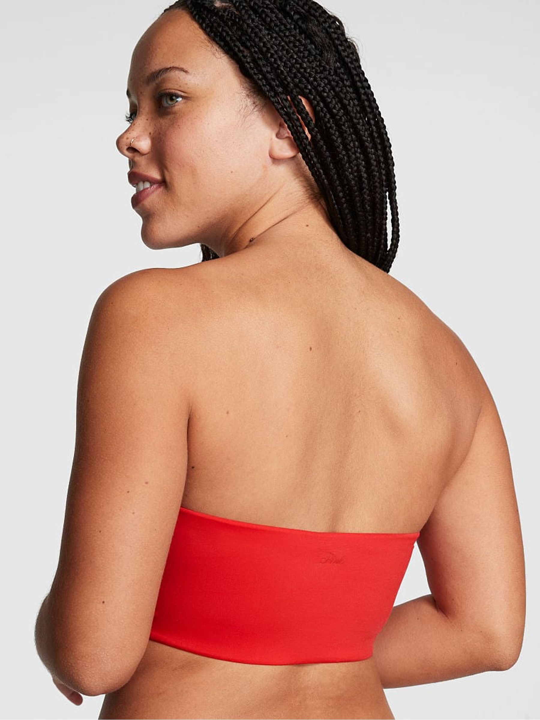 Red Pepper Bandeau Micro Fit Stretch Bralette - Image 2 of 4