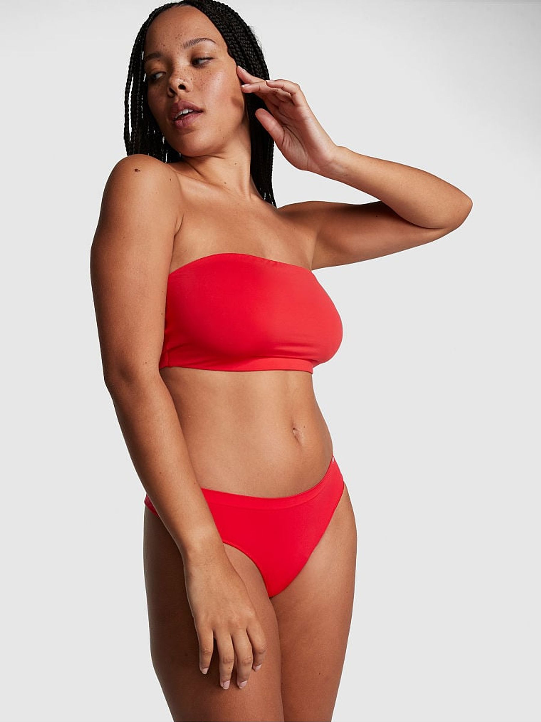Red Pepper Bandeau Micro Fit Stretch Bralette - Image 3 of 4