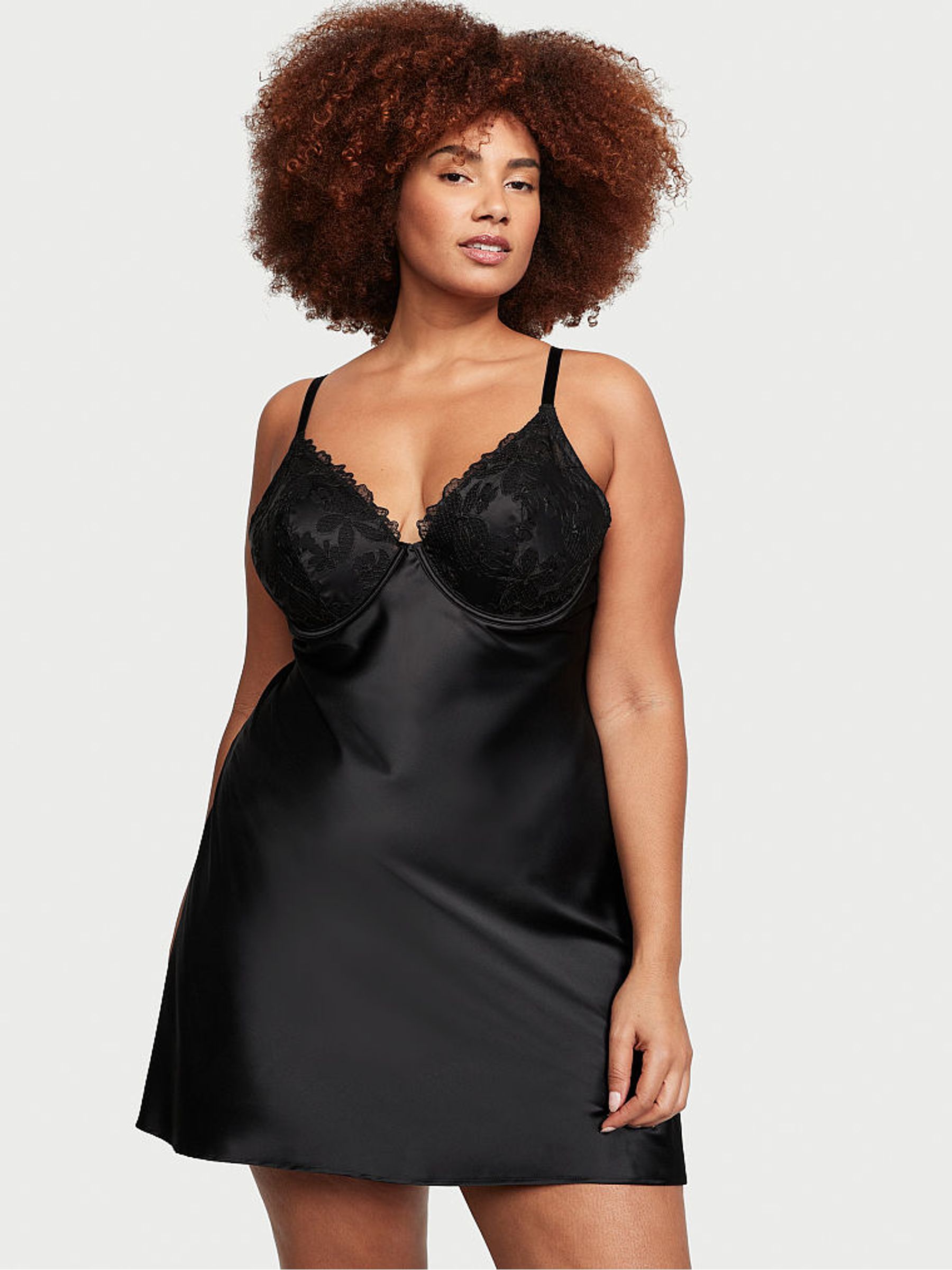 Black Fishnet Ziggy Slip - Image 1 of 3
