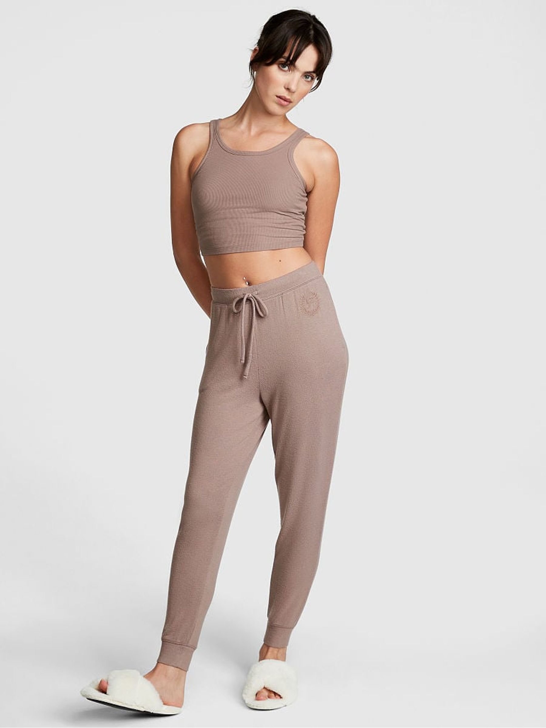 Iced Coffee Brown Cosy Sleep Jogger - Image 2 of 4