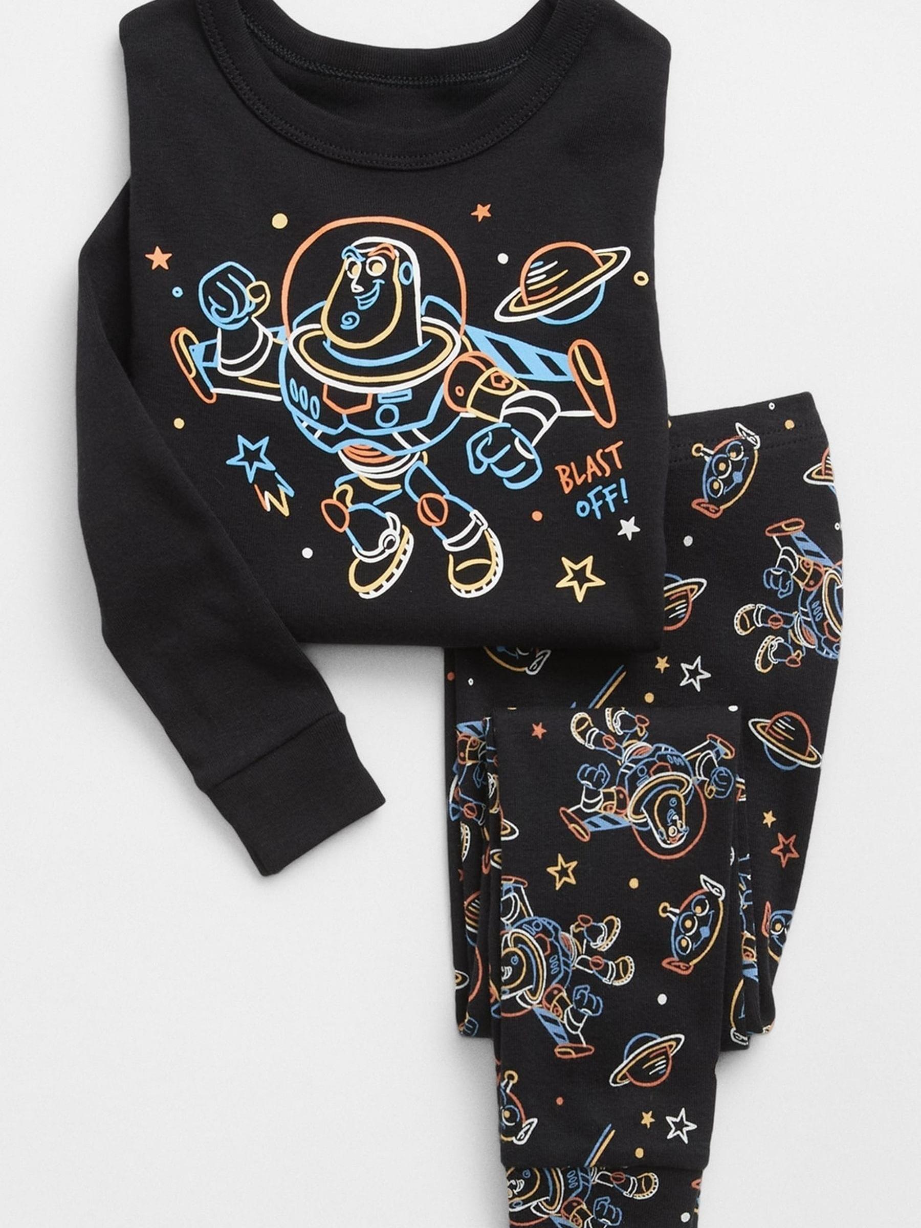Black Disney Toy Story Buzz Lightyear Long Sleeve Pyjama Set - Image 1 of 1