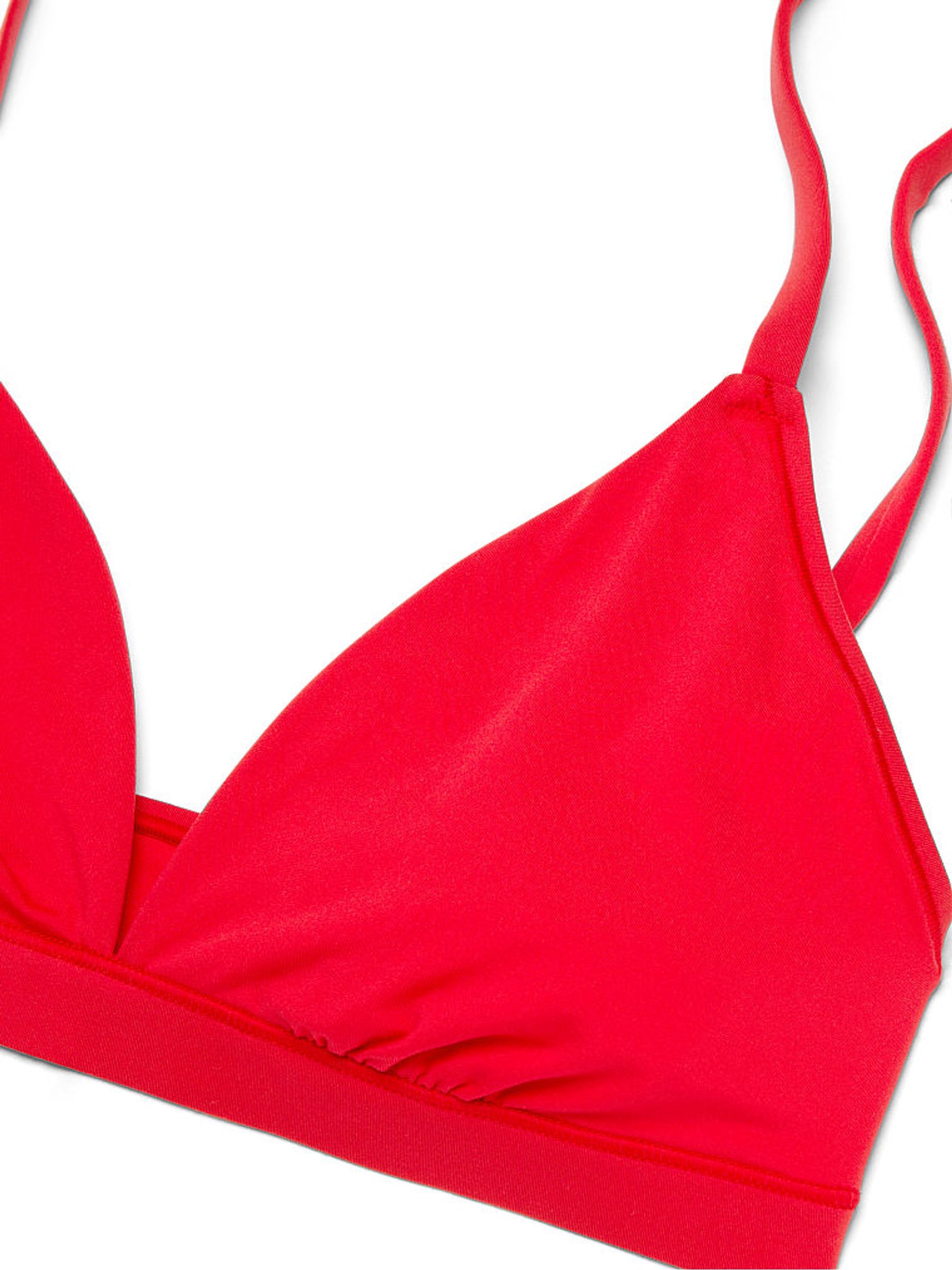 Red Pepper Triangle Soft Stretch Bralette - Image 3 of 3