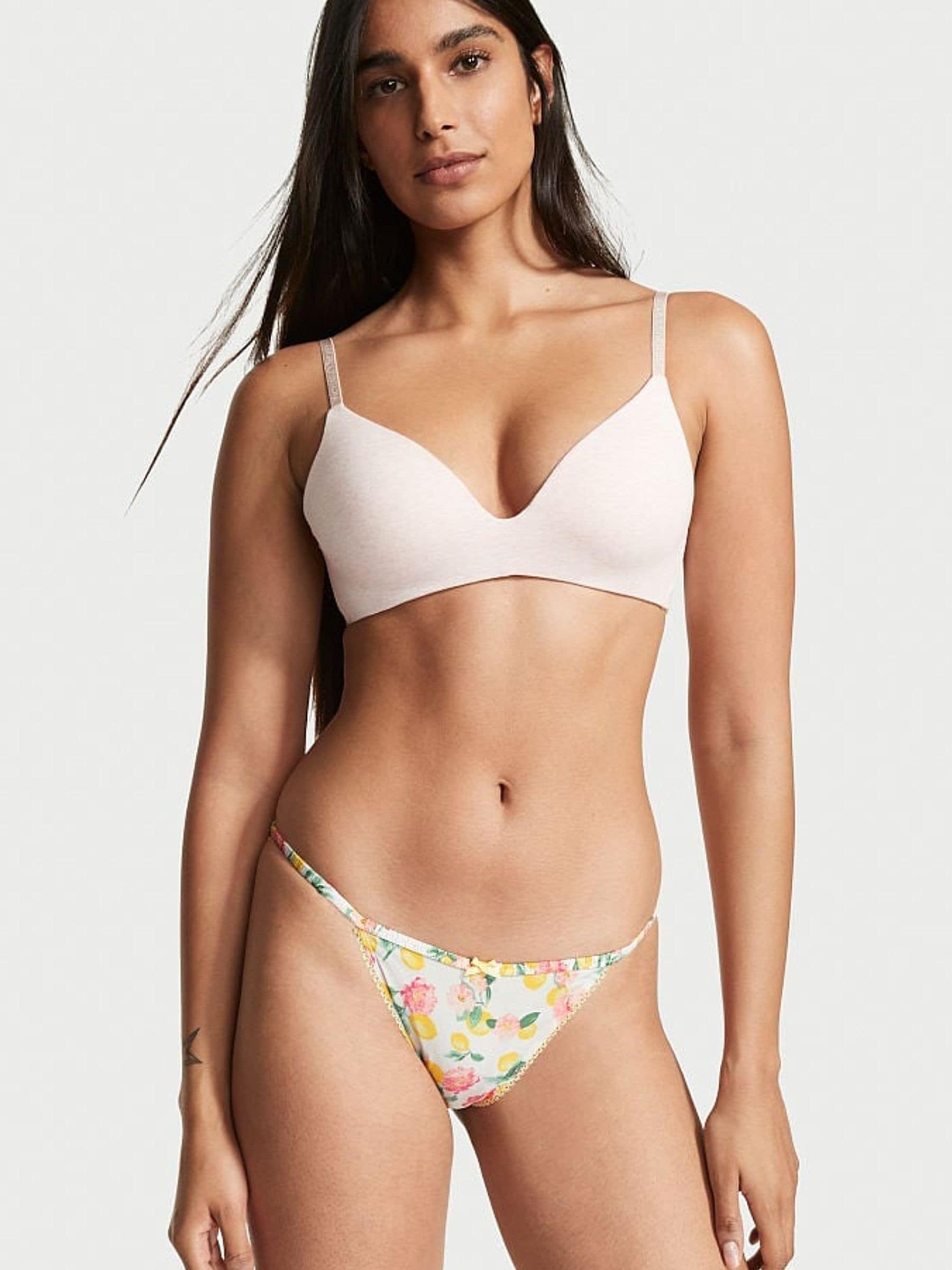 White Stretch Cotton Satin Bikini Knickers - Image 1 of 3