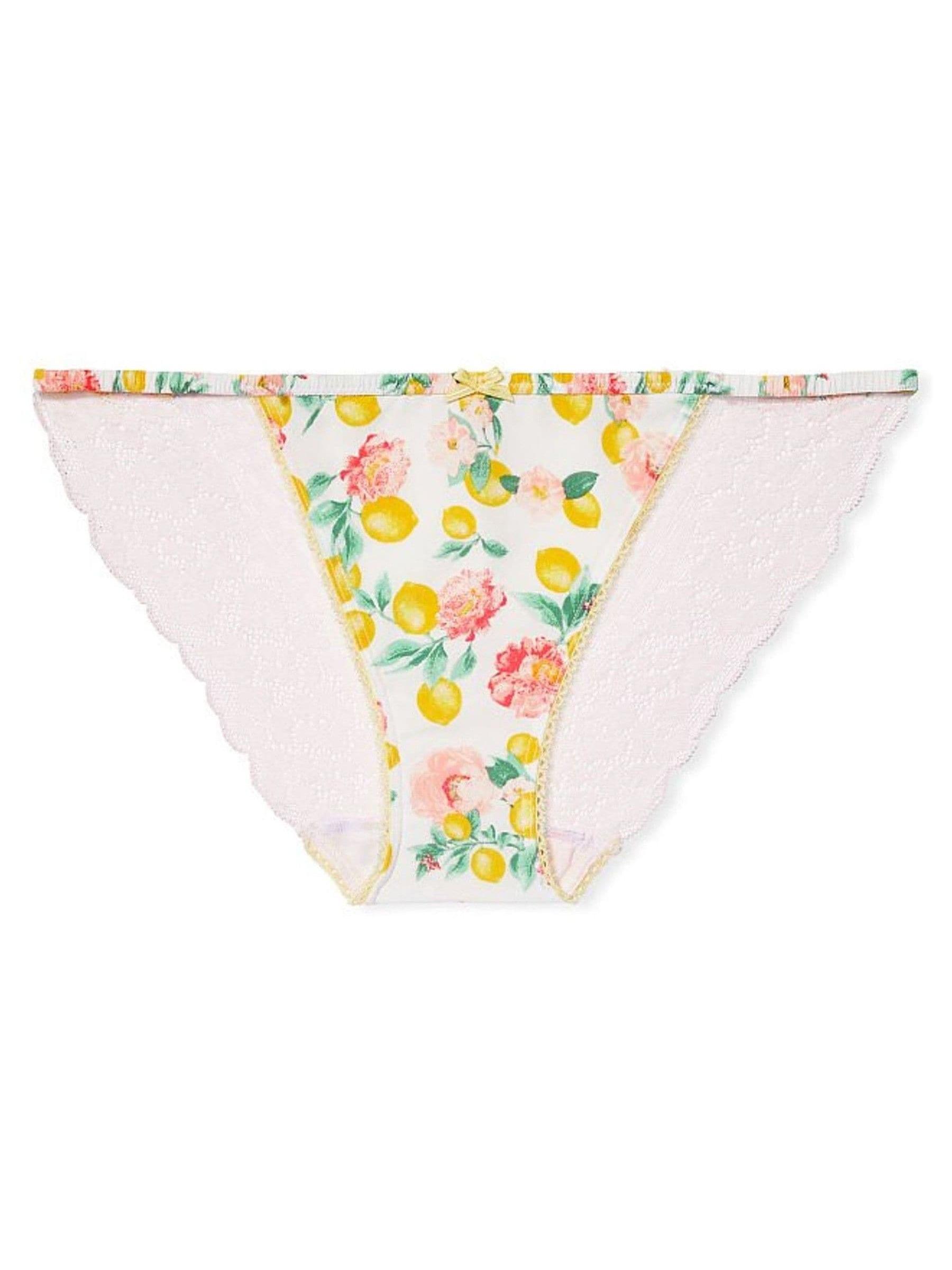 White Stretch Cotton Satin Bikini Knickers - Image 3 of 3