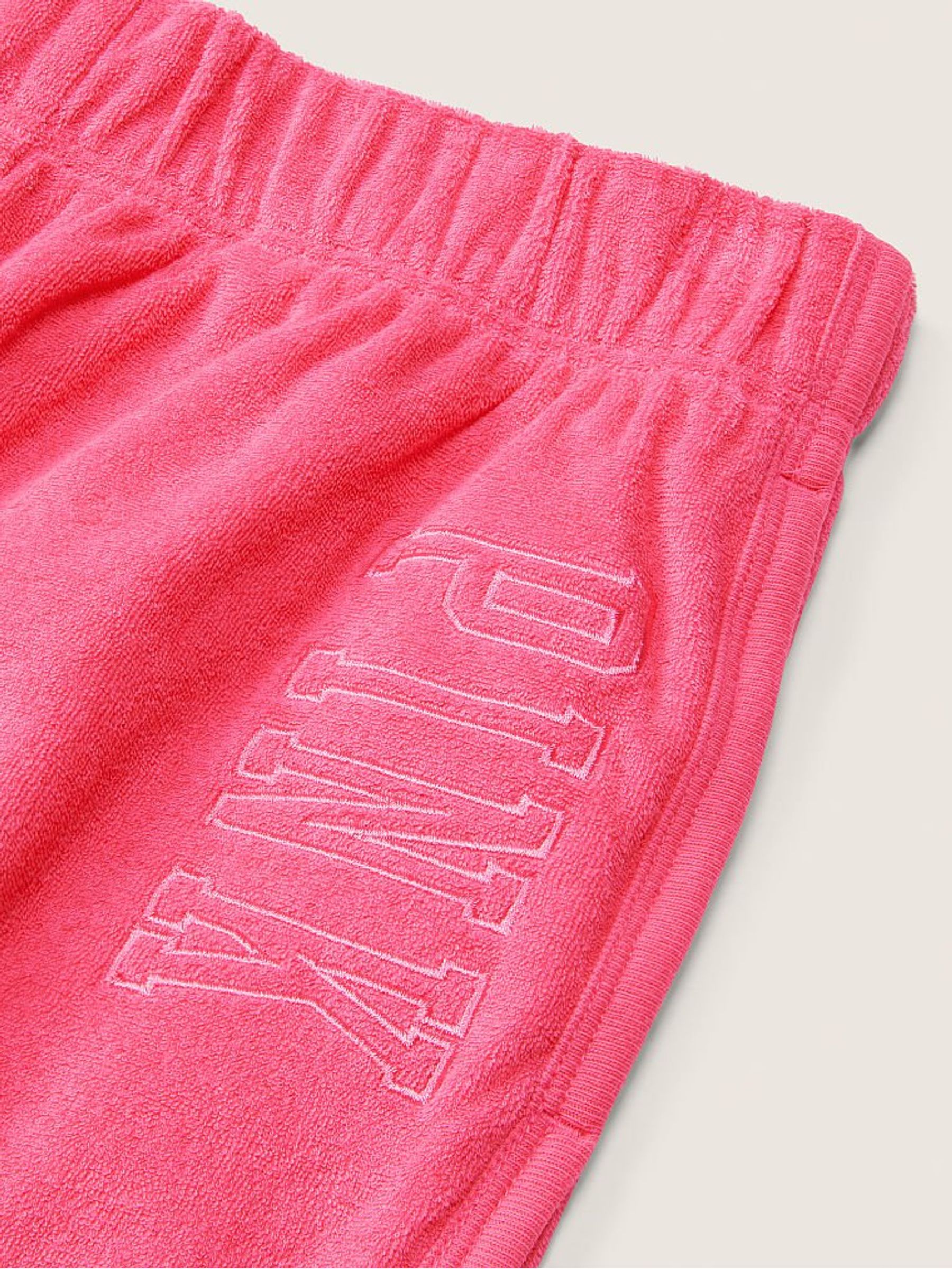 Capri Pink Beach Terry Varsity Short - Image 4 of 4