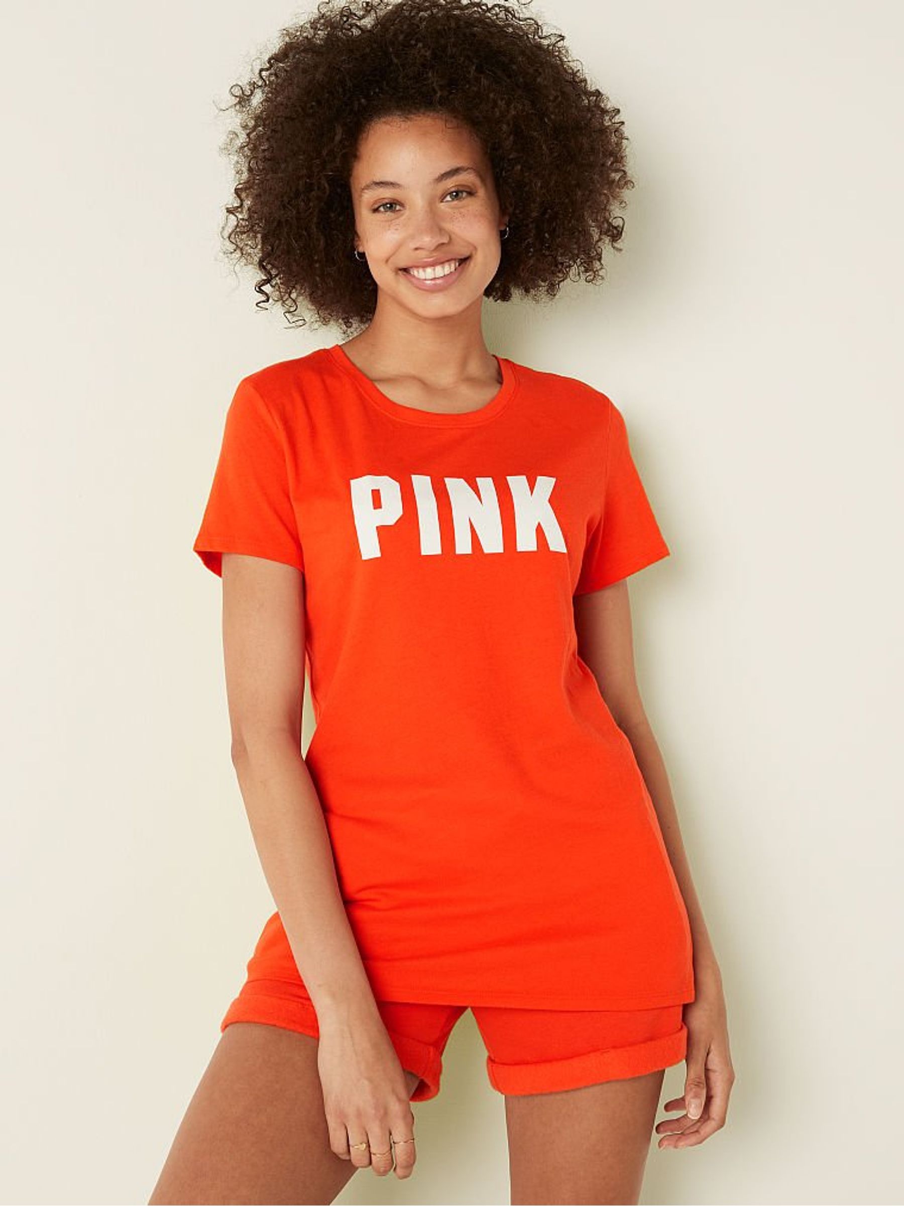 Bright Tomato Red Sans Logo Logo Short Sleeve T-Shirt - Image 1 of 3