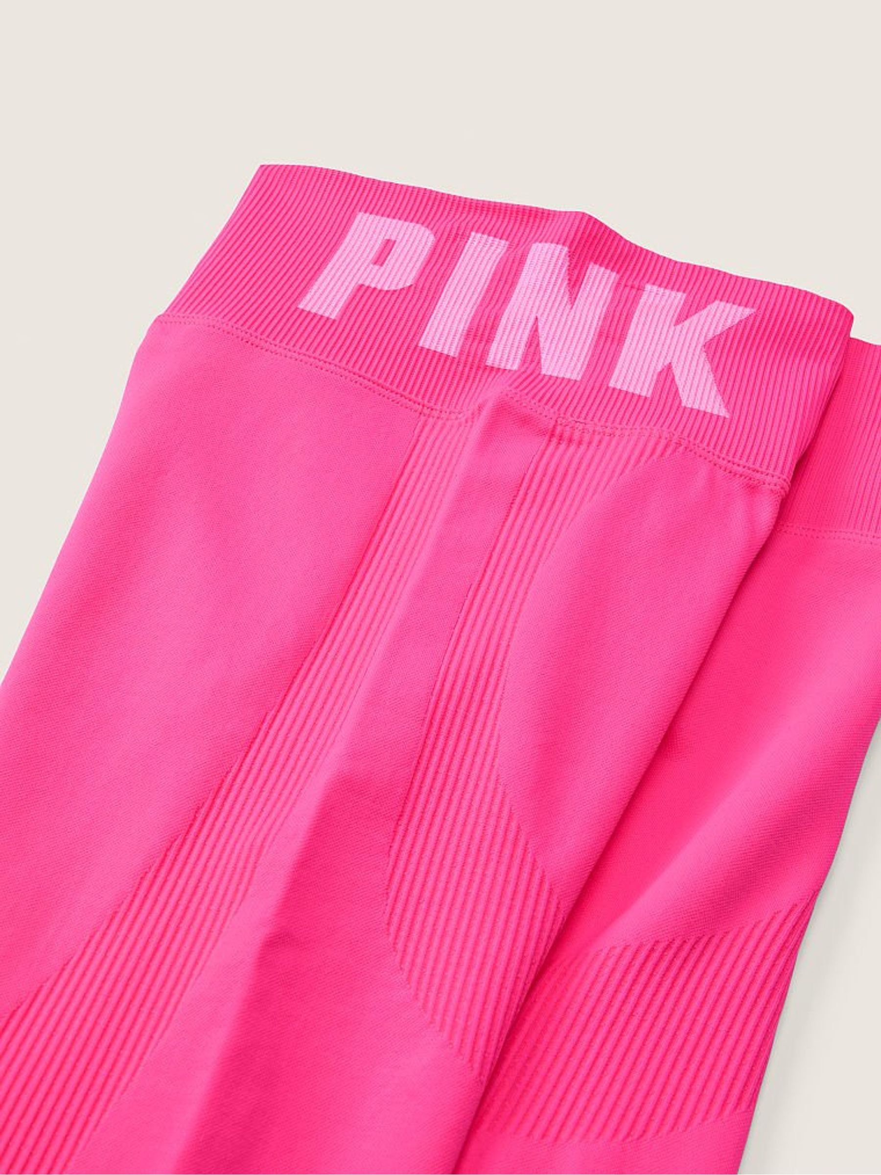 Capri Pink Seamless High Waist Full Length Tight - Image 3 of 3