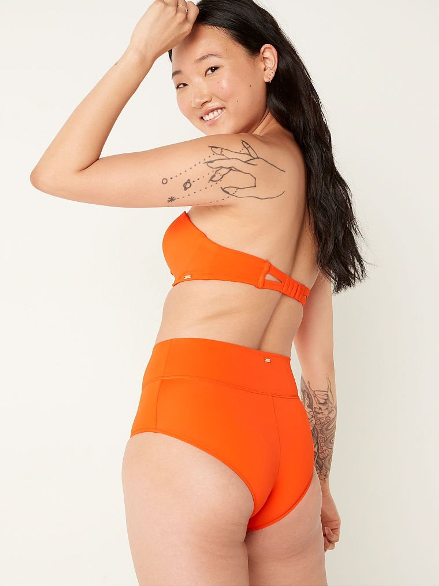 Bright Tomato High Waist Shortie Swim Bottom - Image 2 of 4