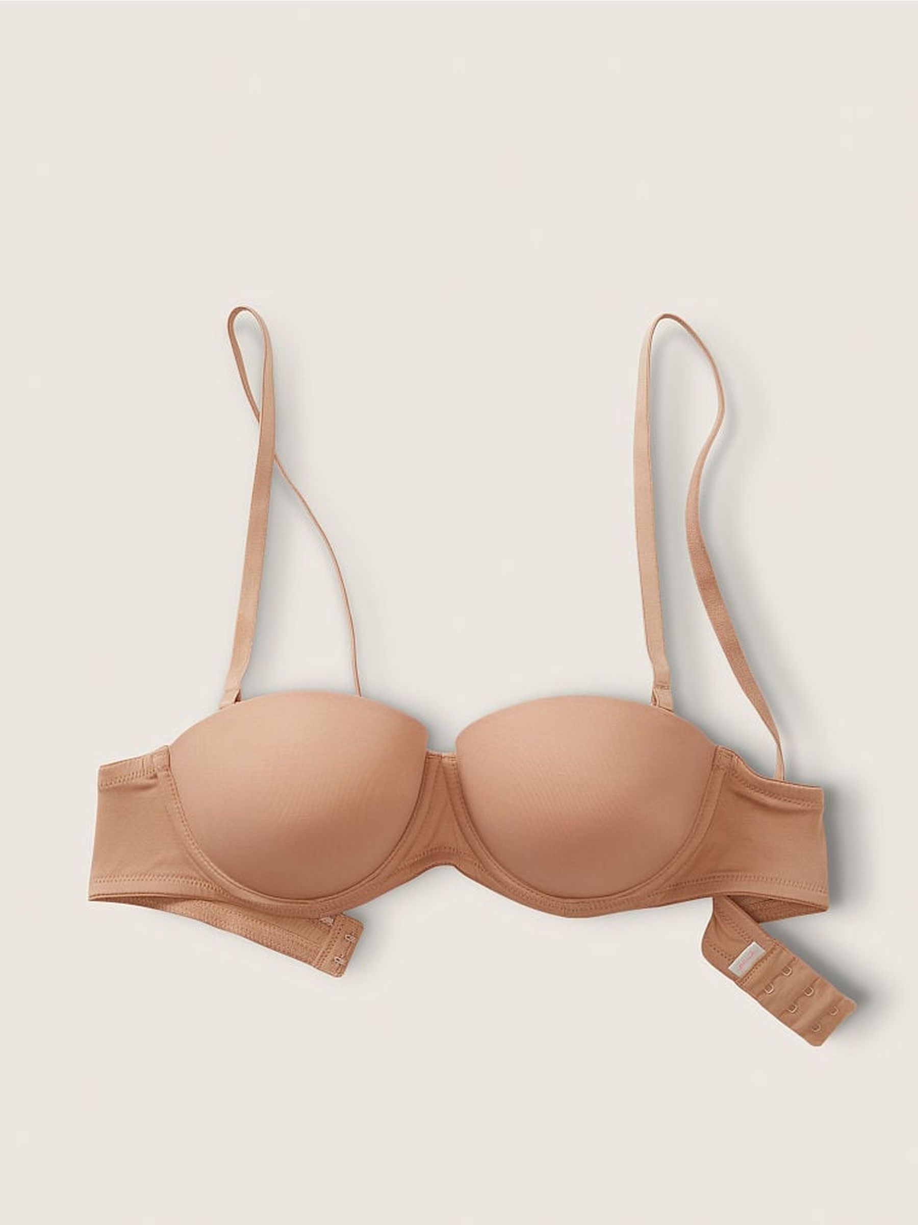 Mocha Latte Nude Smooth Multiway Strapless Push Up Bra - Image 1 of 5