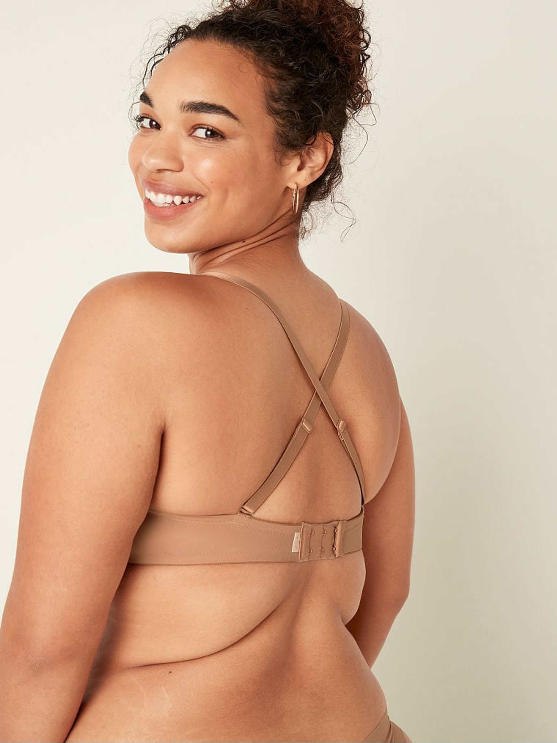 Mocha Latte Nude Smooth Multiway Strapless Push Up Bra - Image 2 of 5