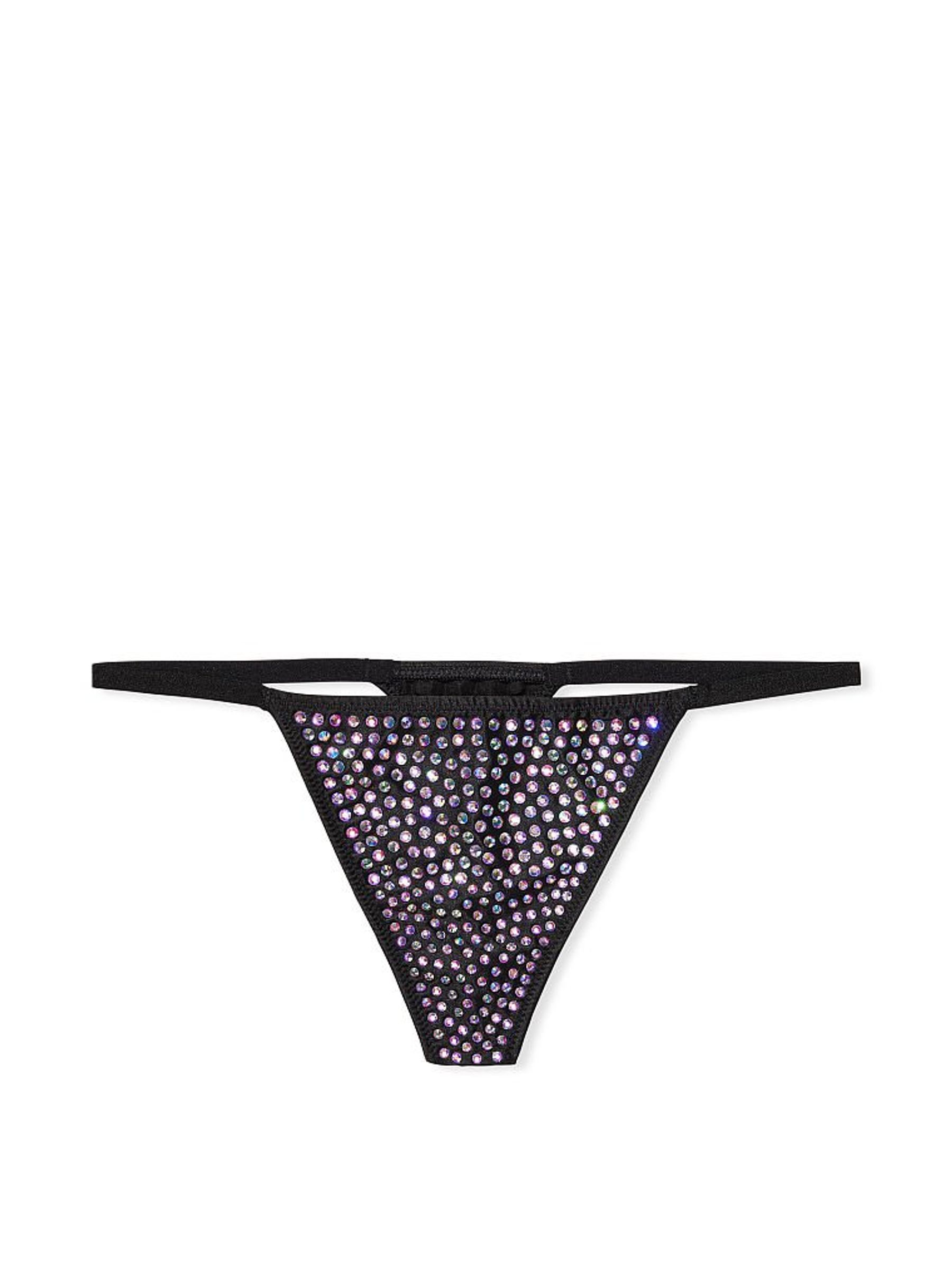 Black Subtle Shine G String Panty - Image 2 of 4