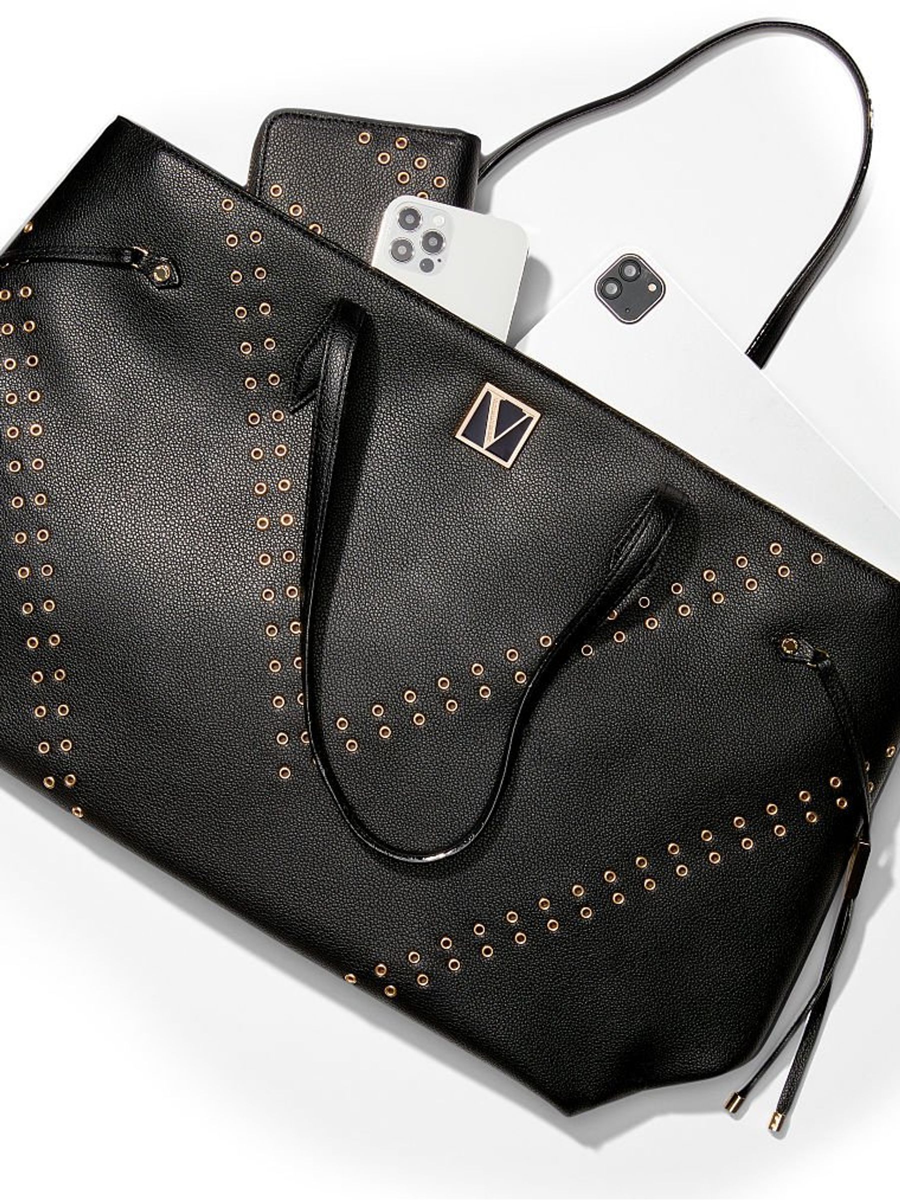 Black Grommet The Victoria Carryall Tote - Image 7 of 10