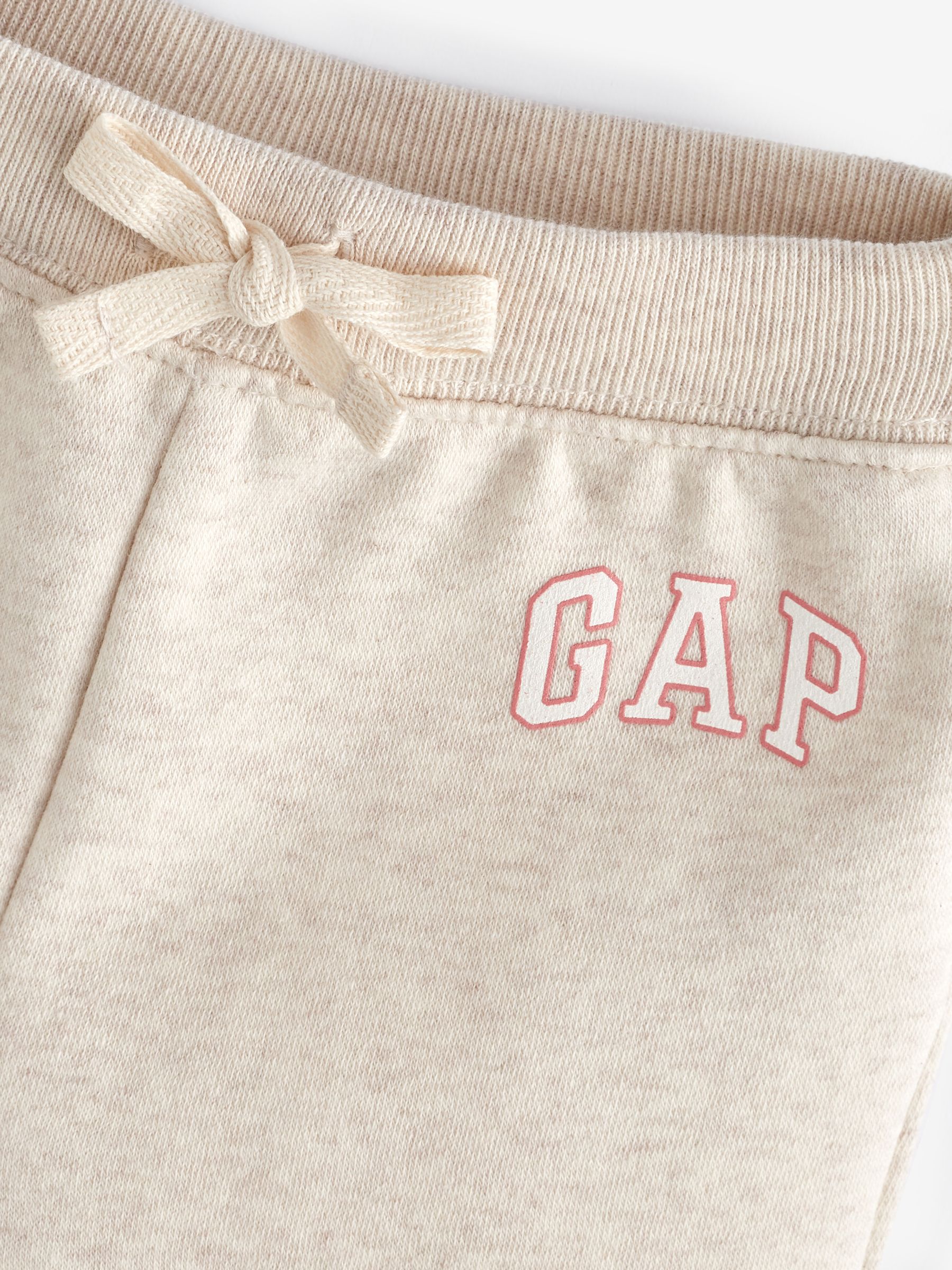 Cream Logo Fleece-Lined Joggers (Newborn-5yrs) - Image 3 of 3