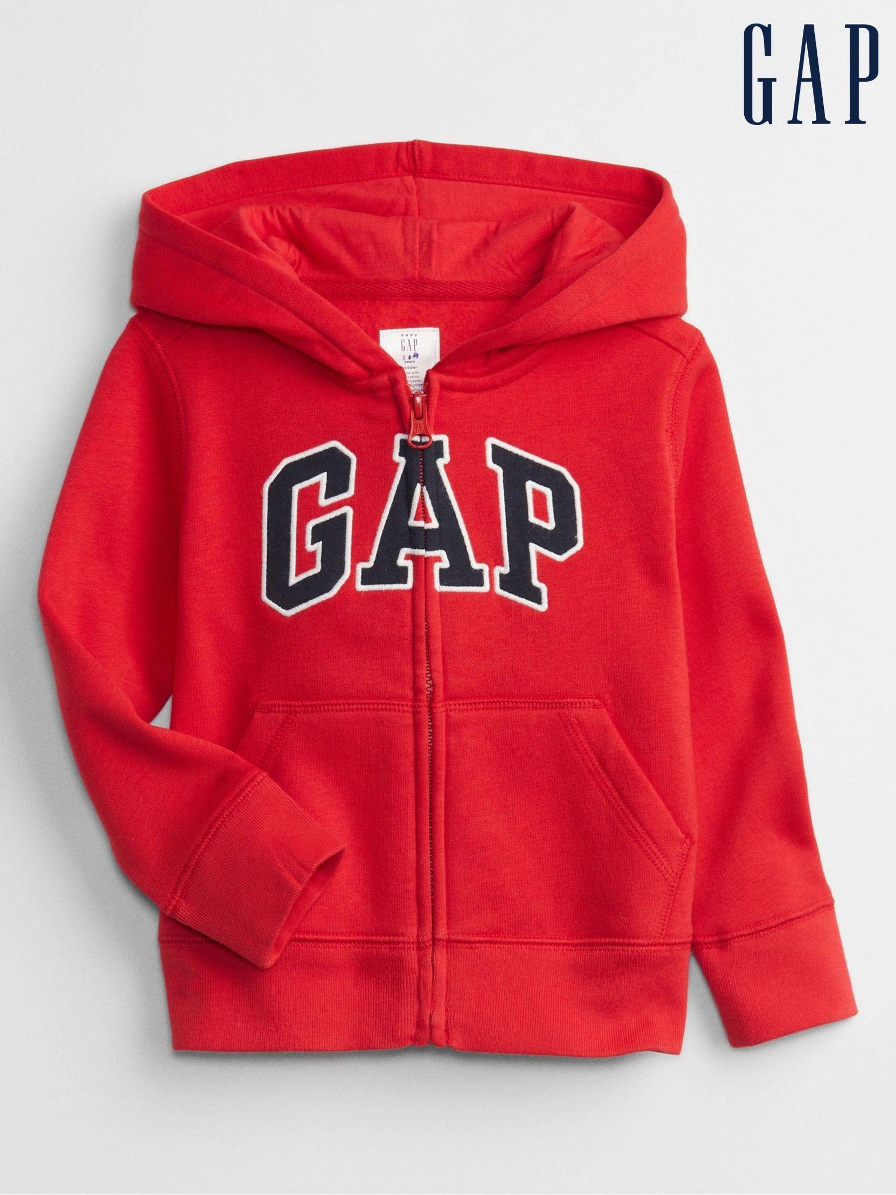 Red Logo Zip Up Hoodie (12mths-5yrs) - Image 1 of 2