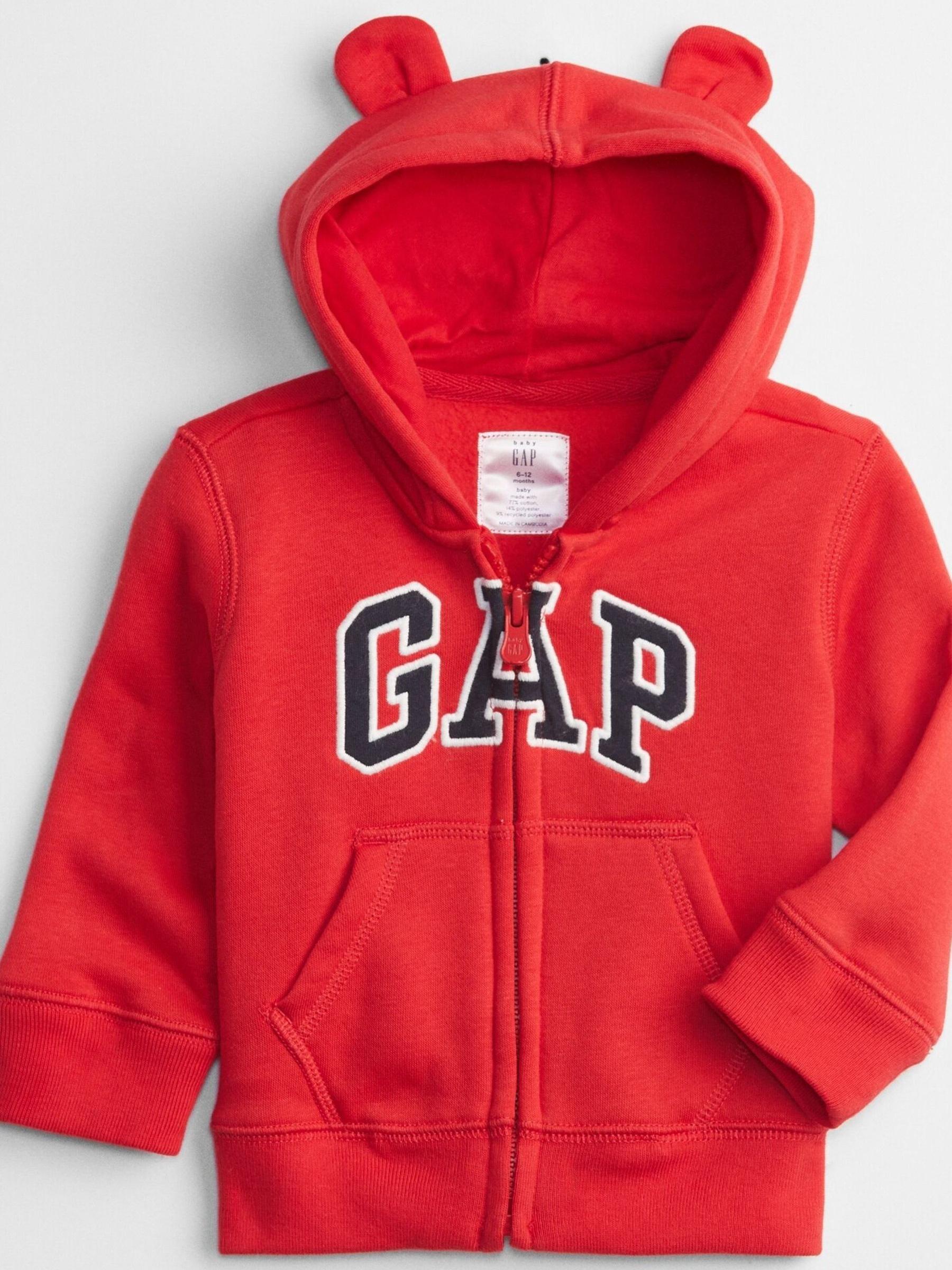Red Logo Zip Up Hoodie (12mths-5yrs) - Image 2 of 2
