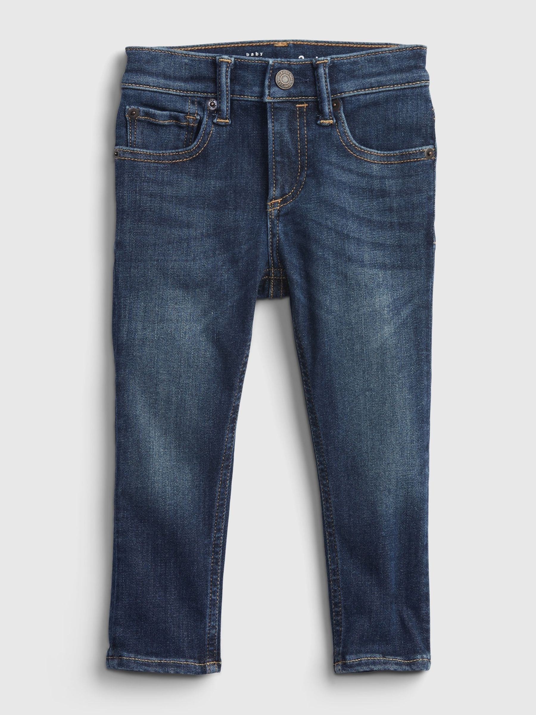 Dark Wash Blue Max Stretch Skinny Jeans (12mths-6yrs) - Image 1 of 3