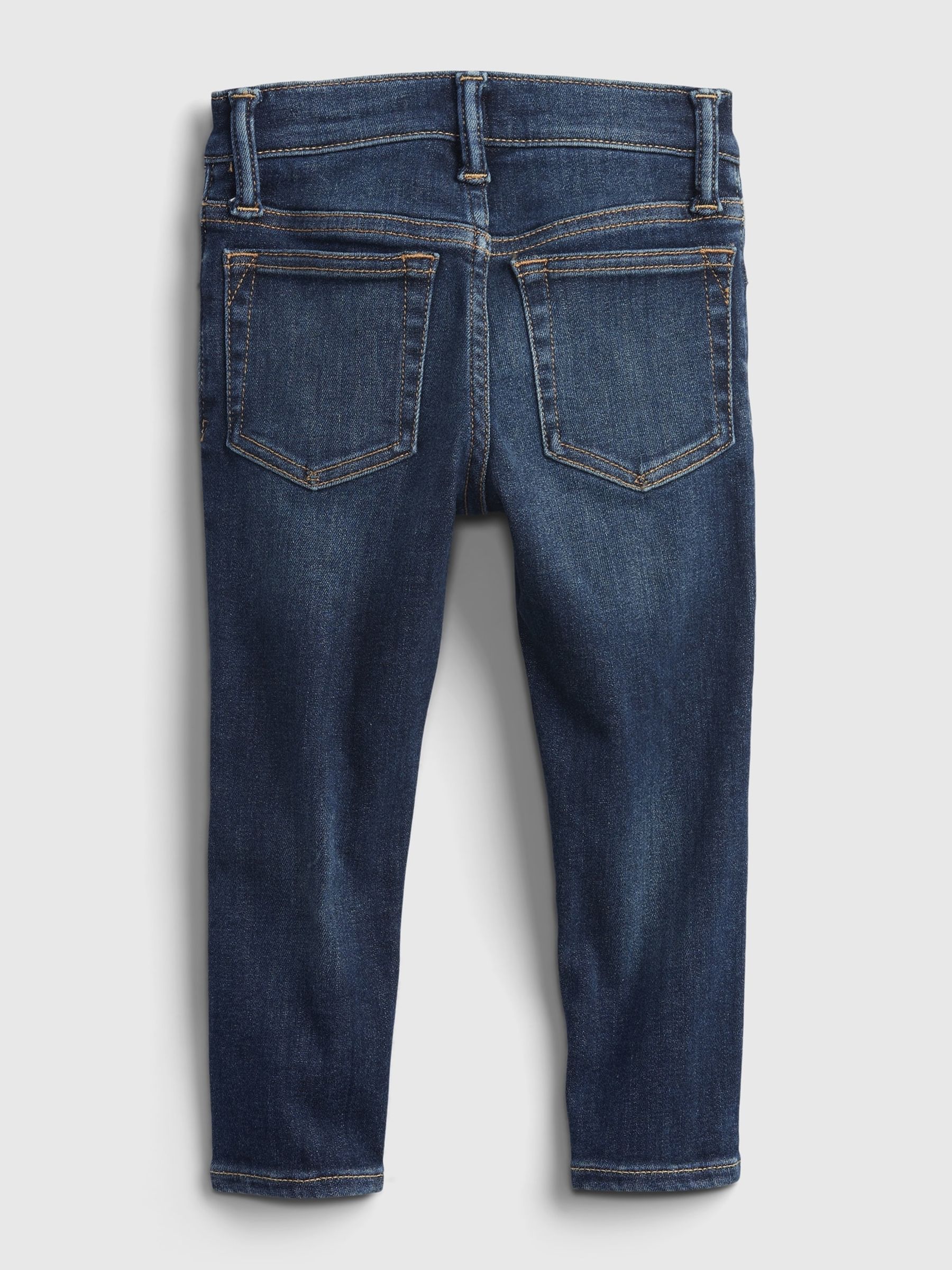 Dark Wash Blue Max Stretch Skinny Jeans (12mths-6yrs) - Image 2 of 3