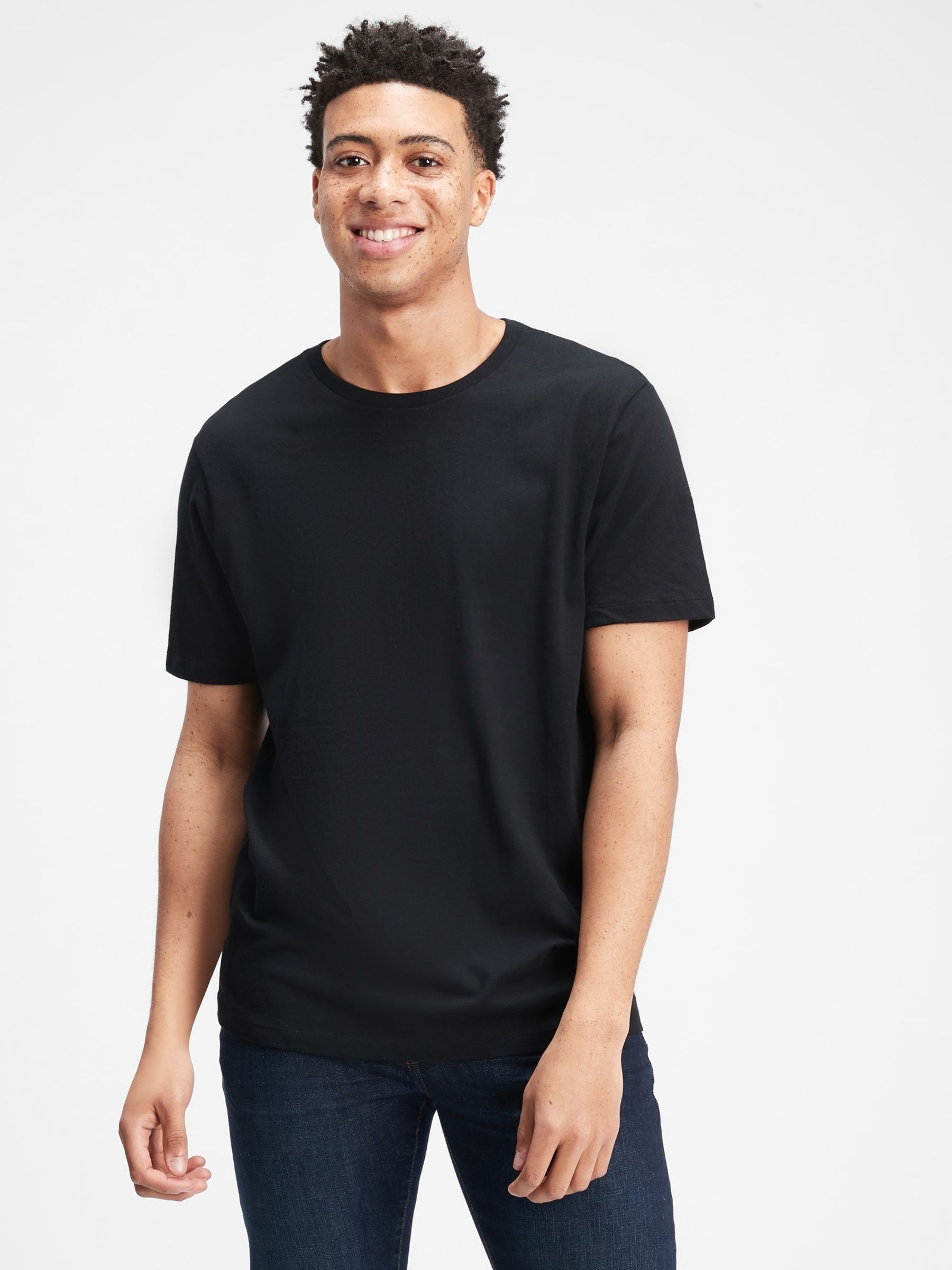 Black Everyday Short Sleeve Crew Neck T-Shirt - Image 1 of 1