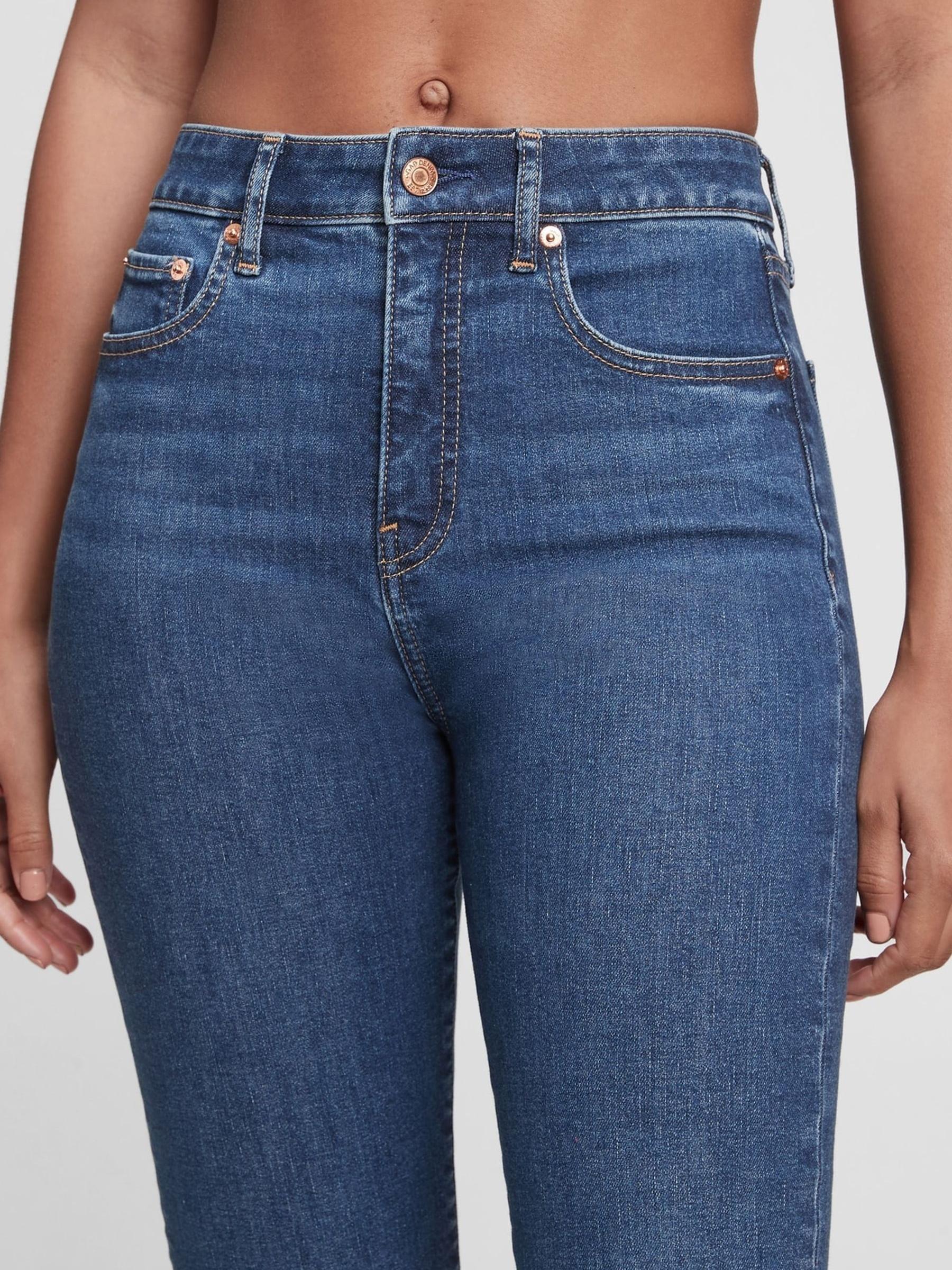 Medium Blue High Rise Classic Straight Jeans - Image 3 of 5