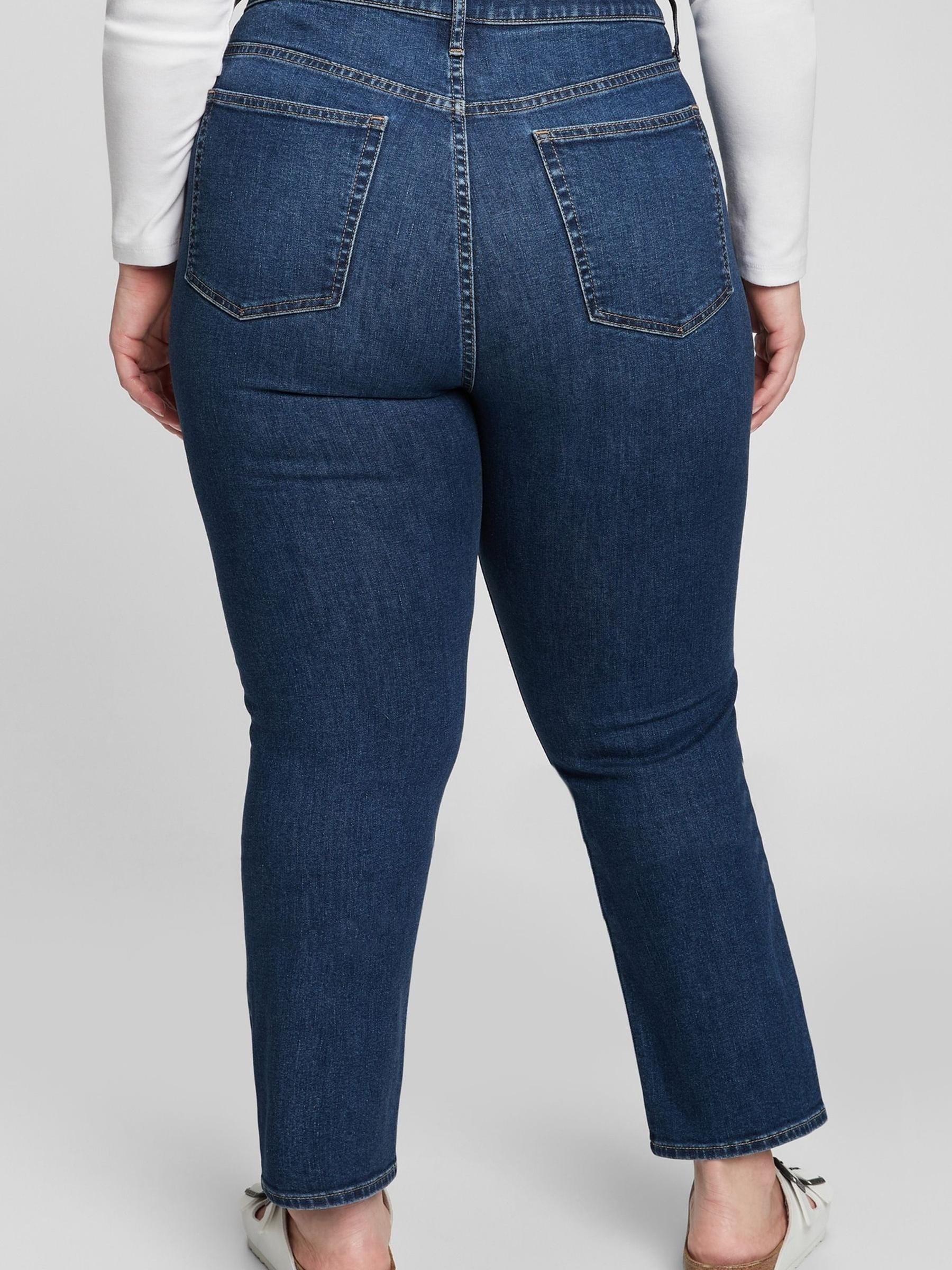 Medium Blue High Rise Classic Straight Jeans - Image 5 of 5
