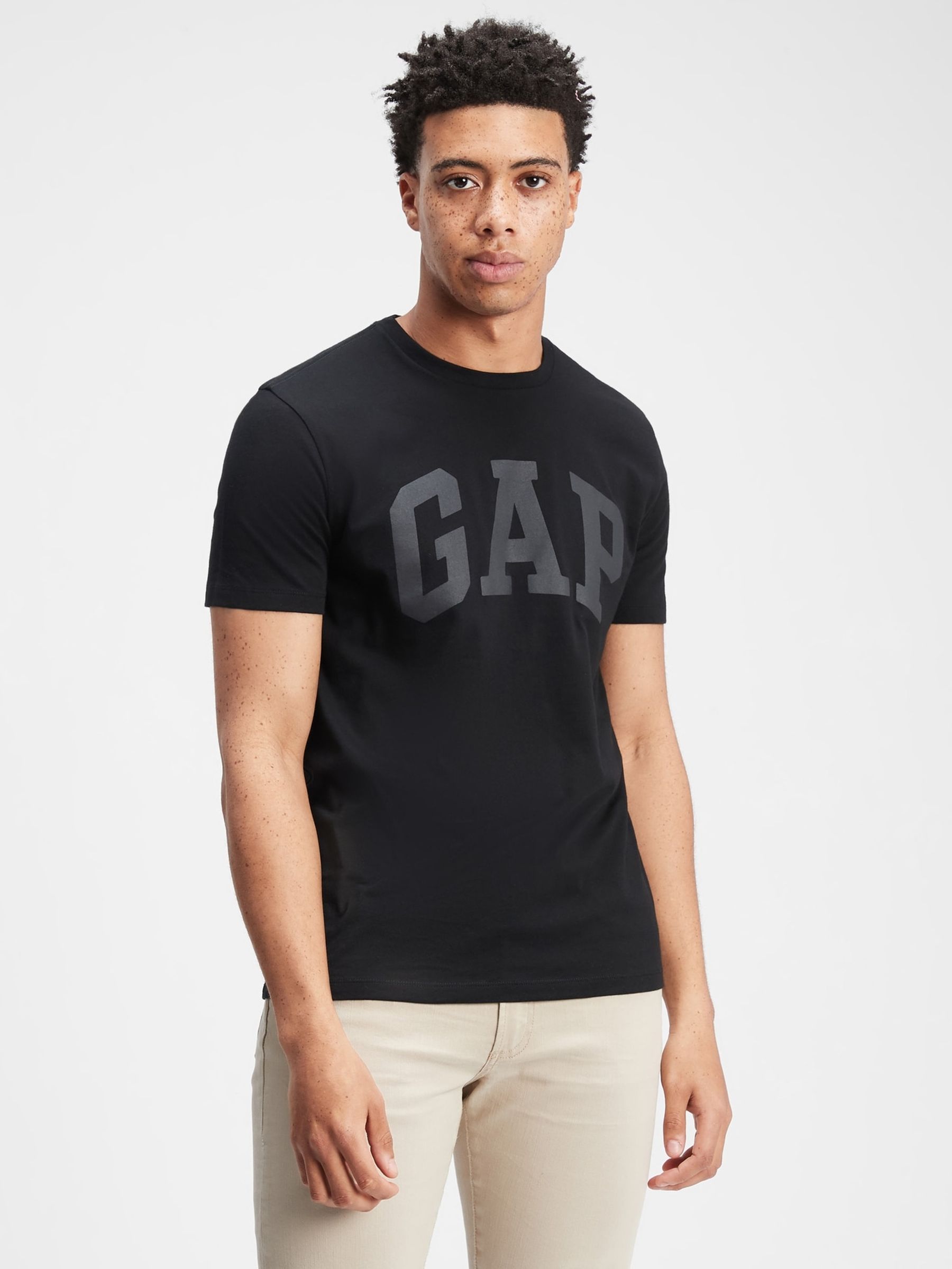 Black Logo Short Sleeve Crew Neck T-Shirt - Image 1 of 1