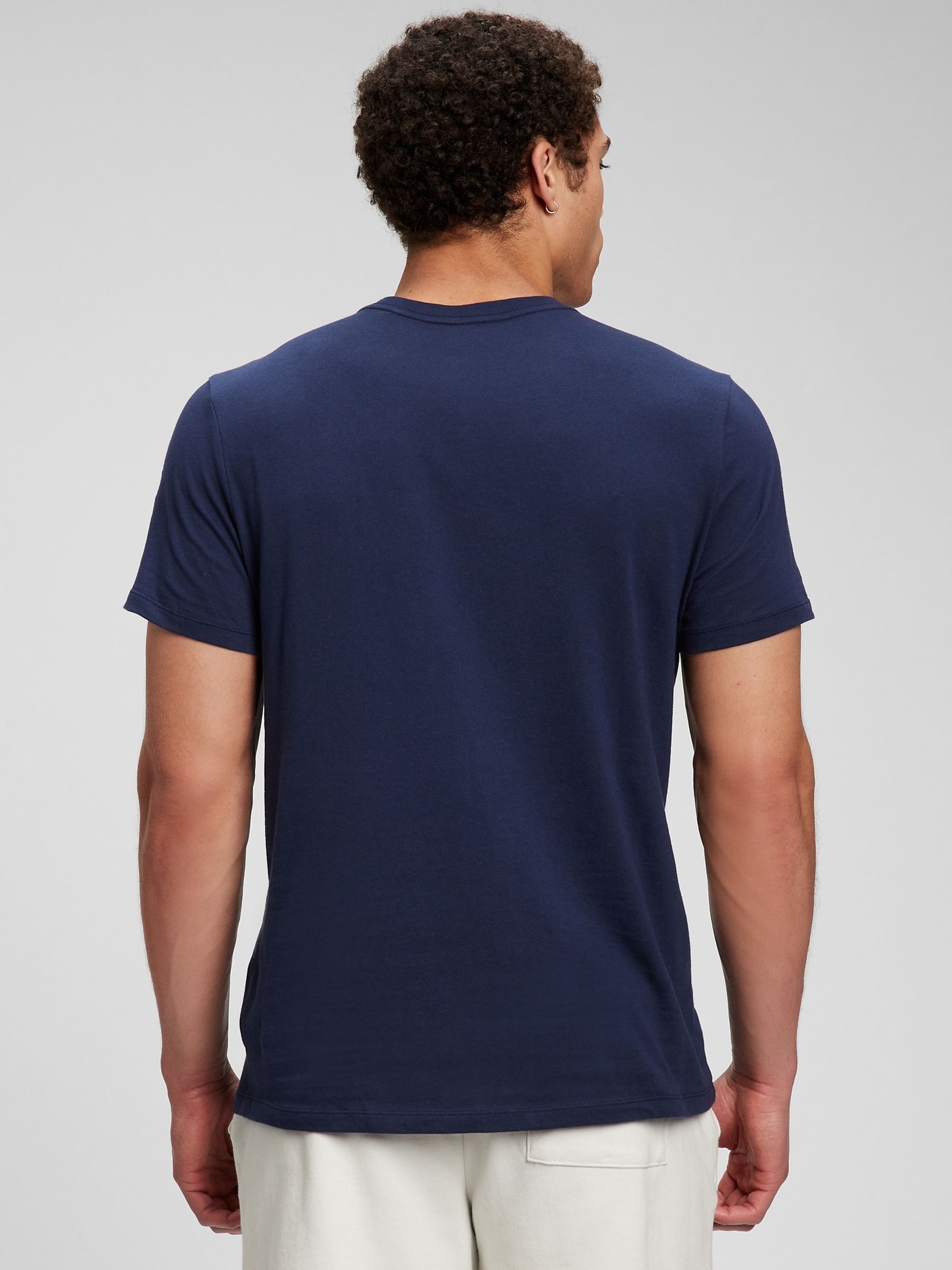 Blue Logo Short Sleeve Crew Neck T Shirt - Image 2 of 7