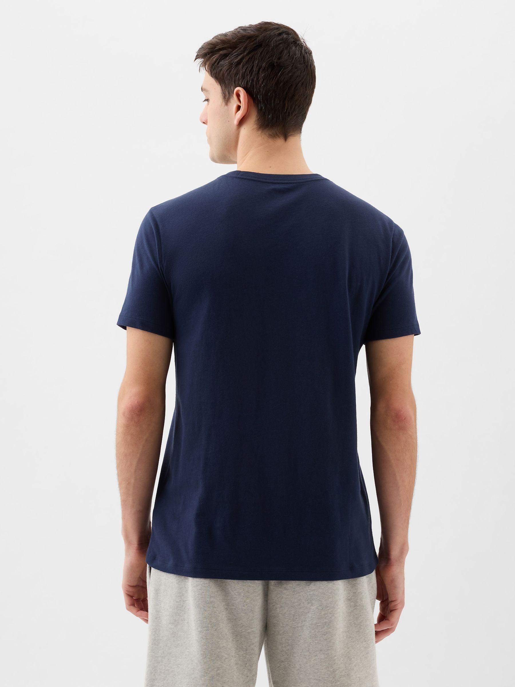 Blue Logo Short Sleeve Crew Neck T Shirt - Image 4 of 7