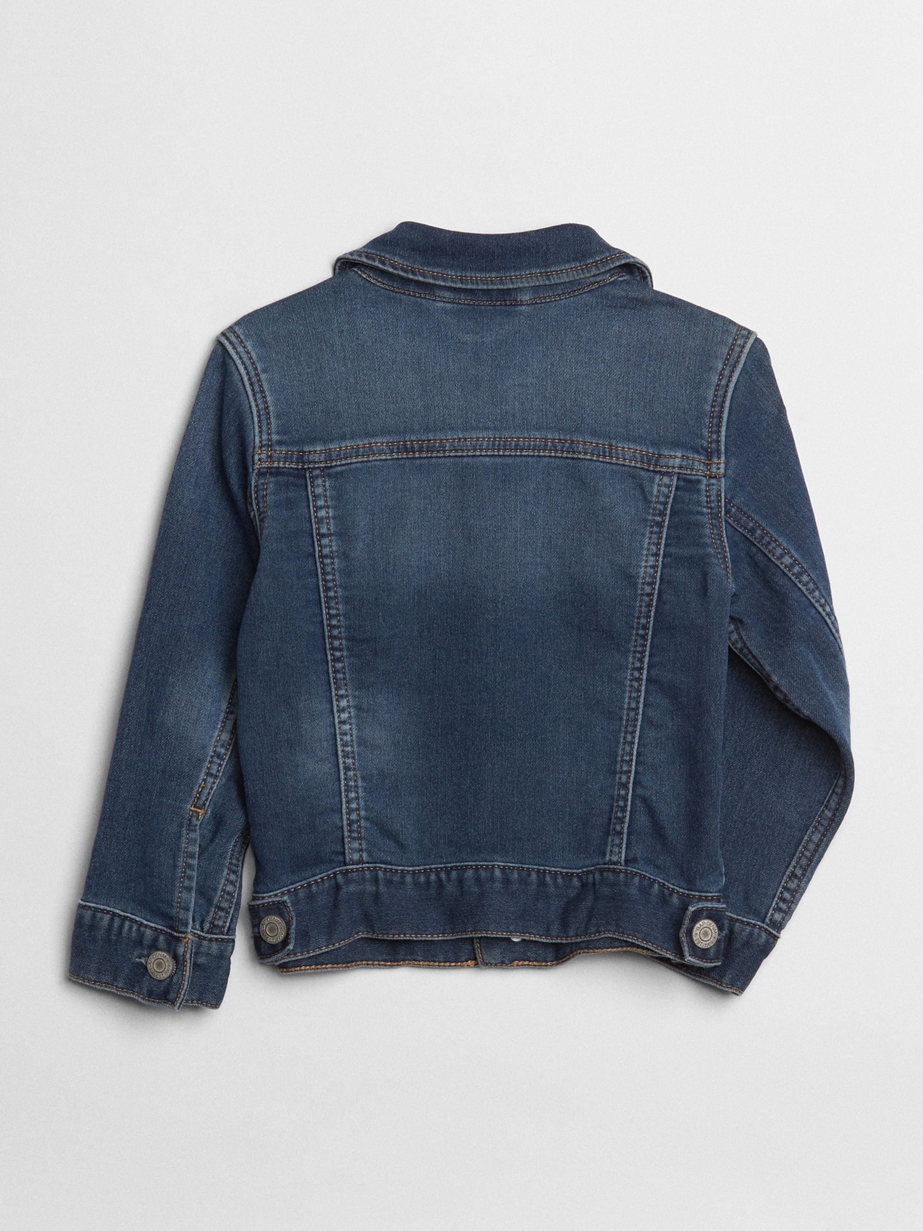Medium Wash Blue Icon Denim Jacket (12mths-5yrs) - Image 2 of 3