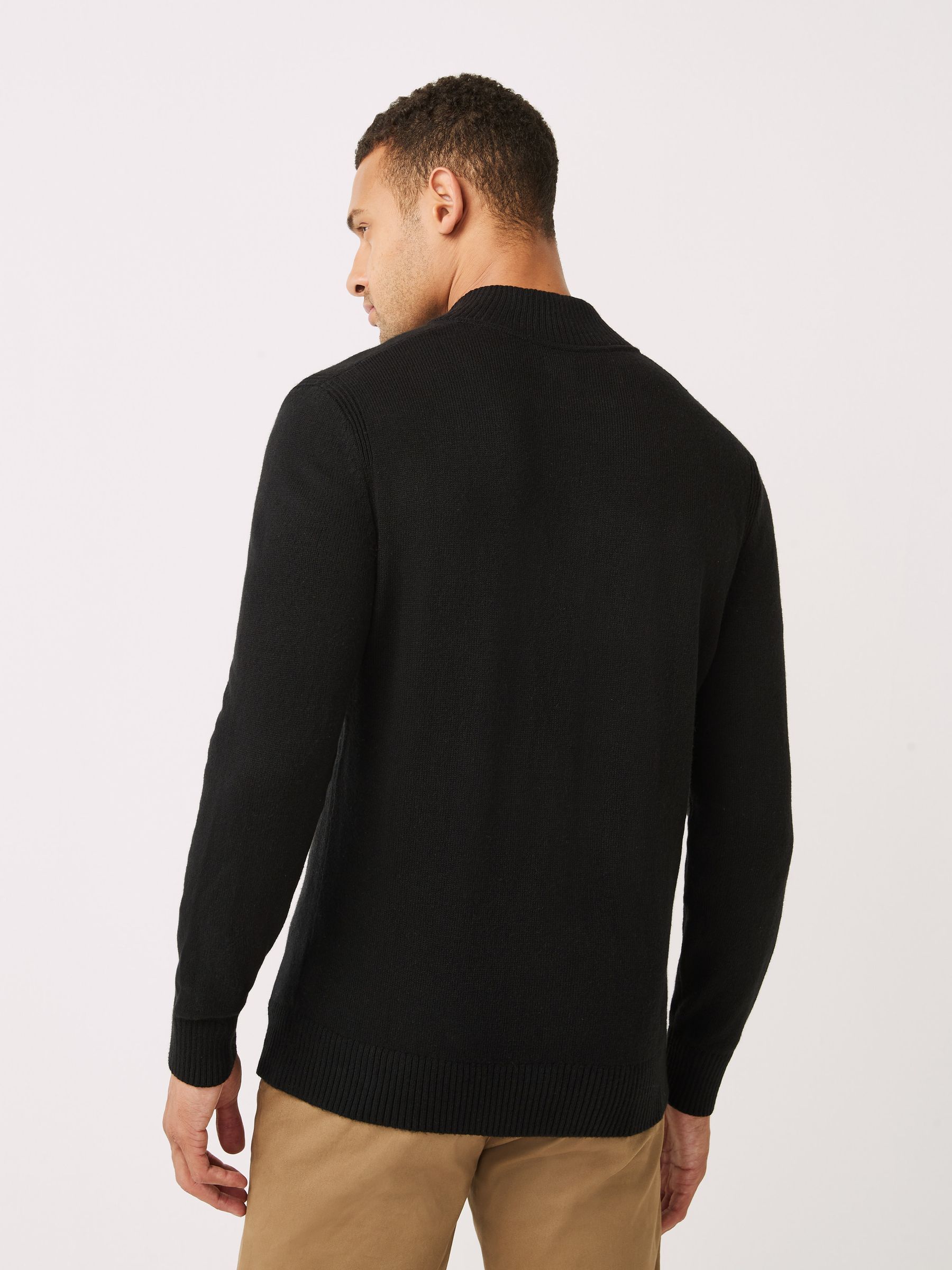 Black Button-Neck Jumper - Image 2 of 4