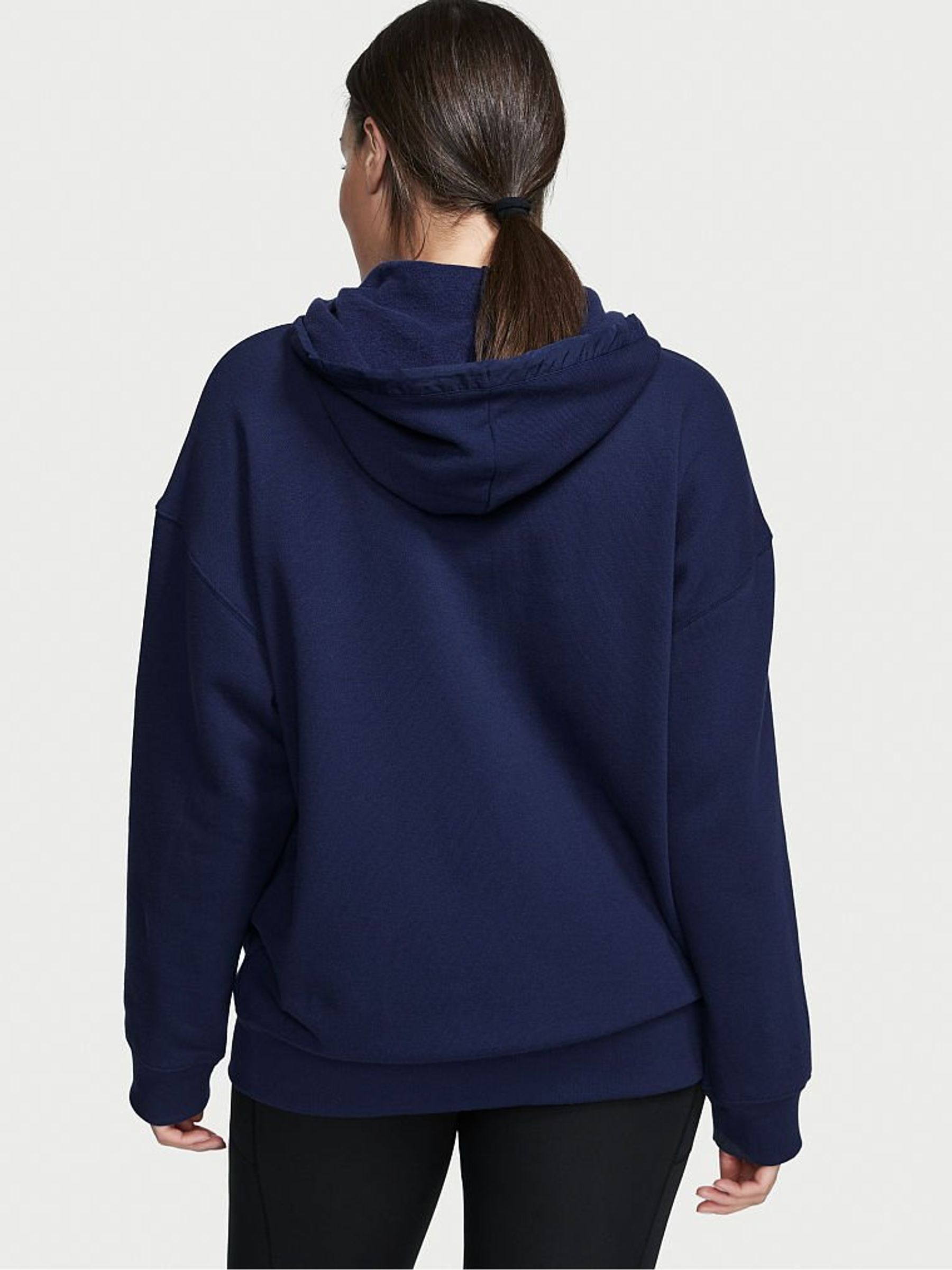 Ensign Navy Blue Cotton Fleece FullZip Hoodie - Image 2 of 3