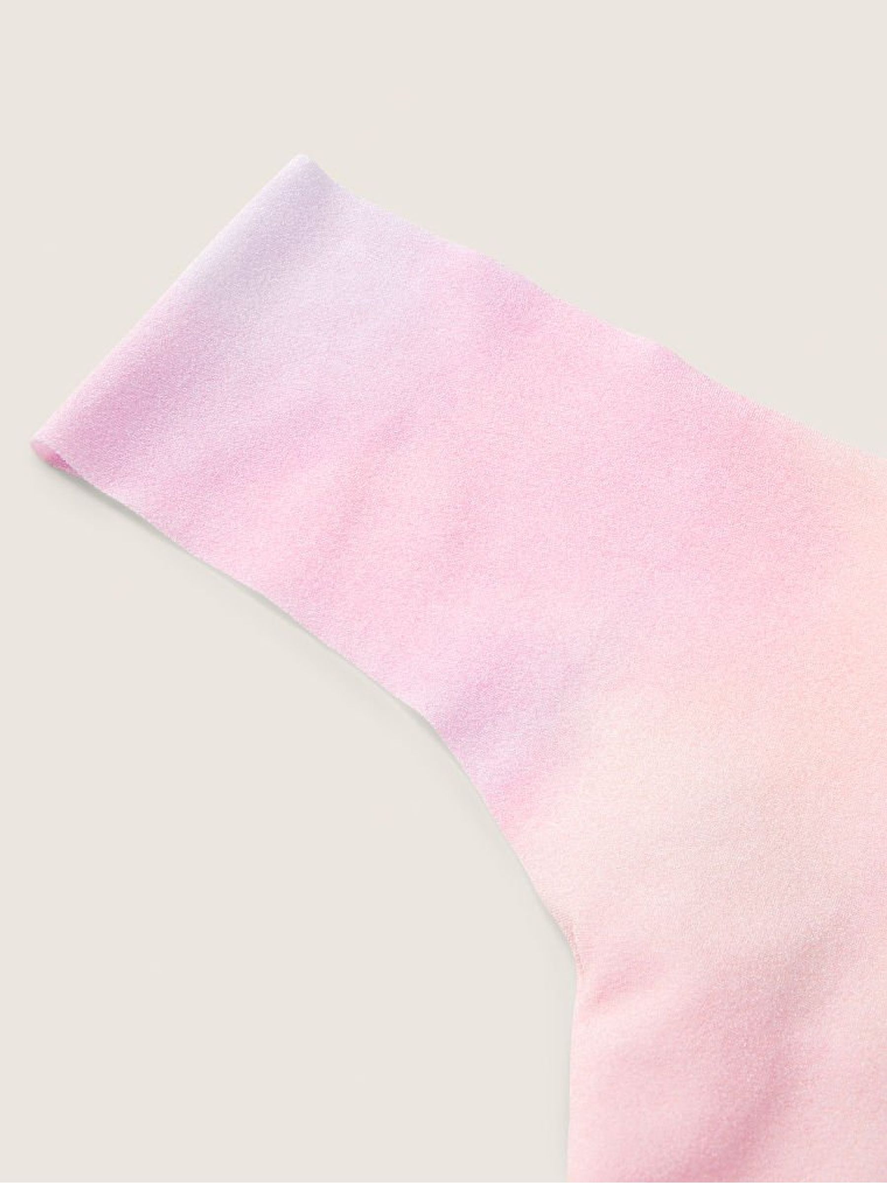 Tie Dye Daisy Pink No Show Thong Knickers - Image 2 of 2