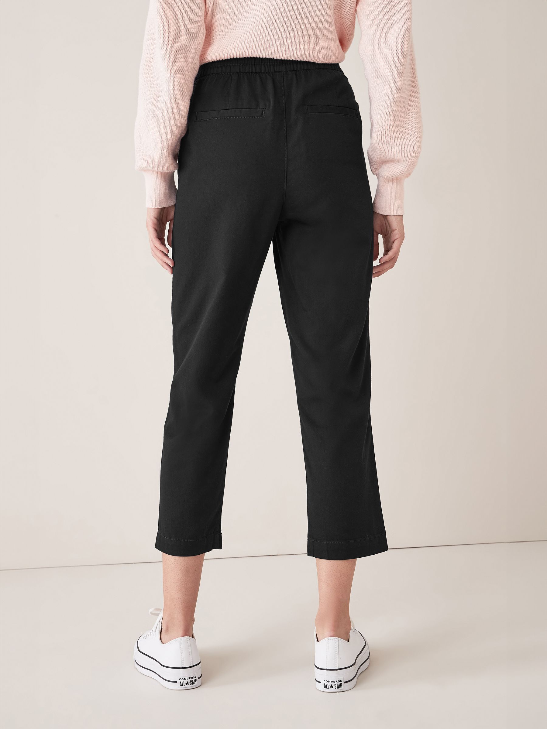 Black Easy Straight Pull-On Trousers - Image 2 of 3