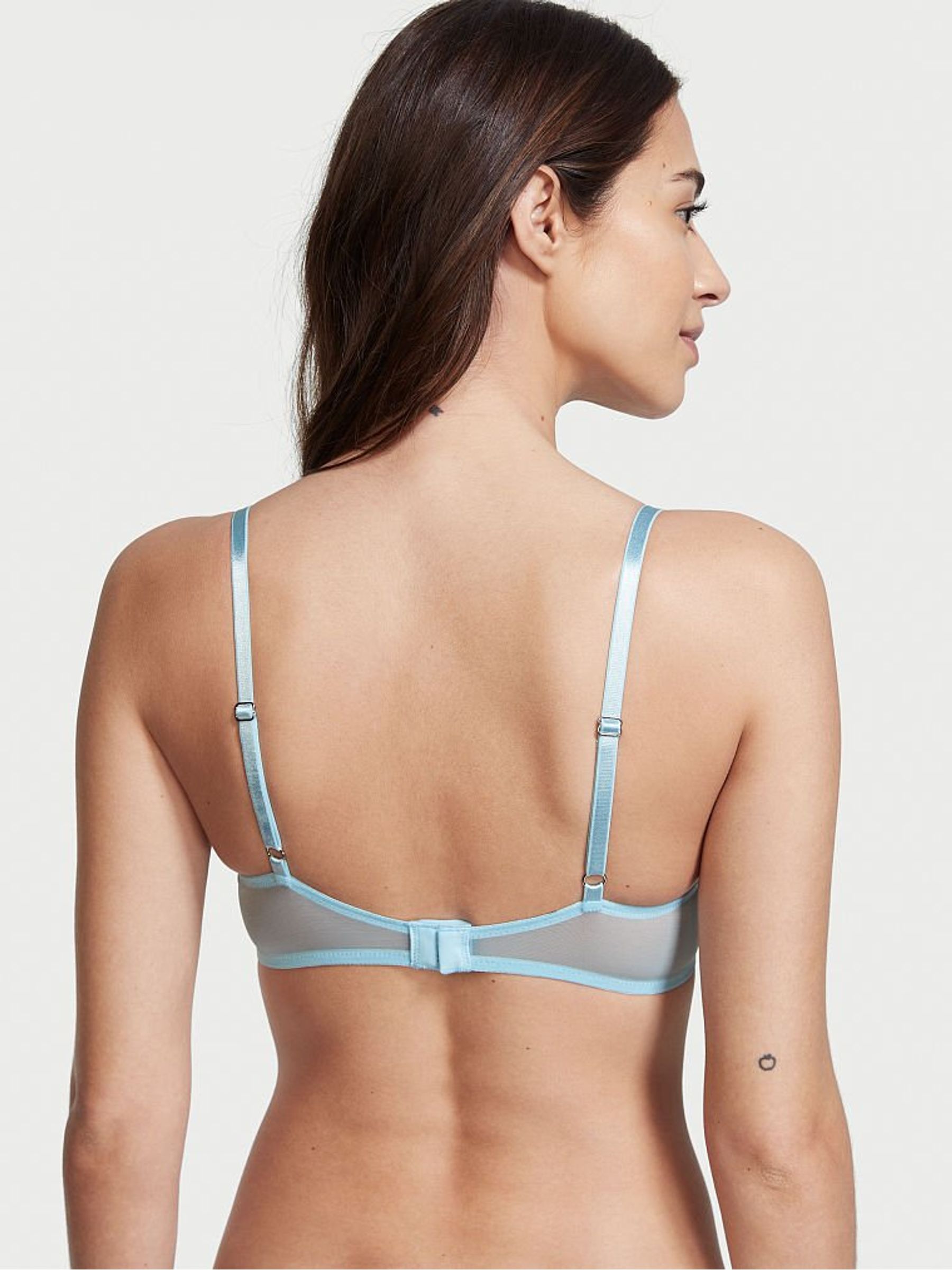 Breaker Blue Embroidered Push Up Bra - Image 2 of 4