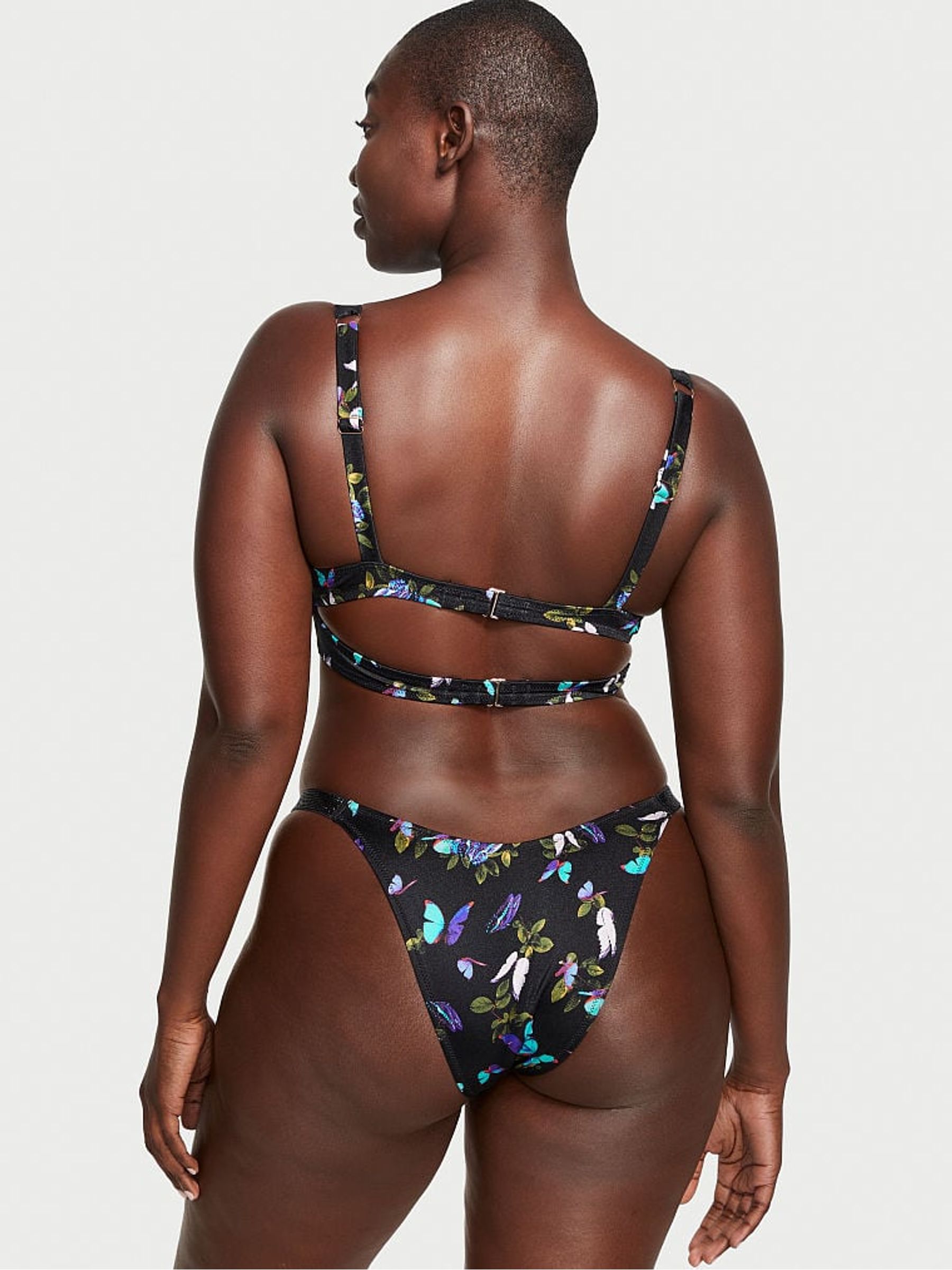 Electric Butterflies Shine Strap Wicked Bikini Top - Image 2 of 3