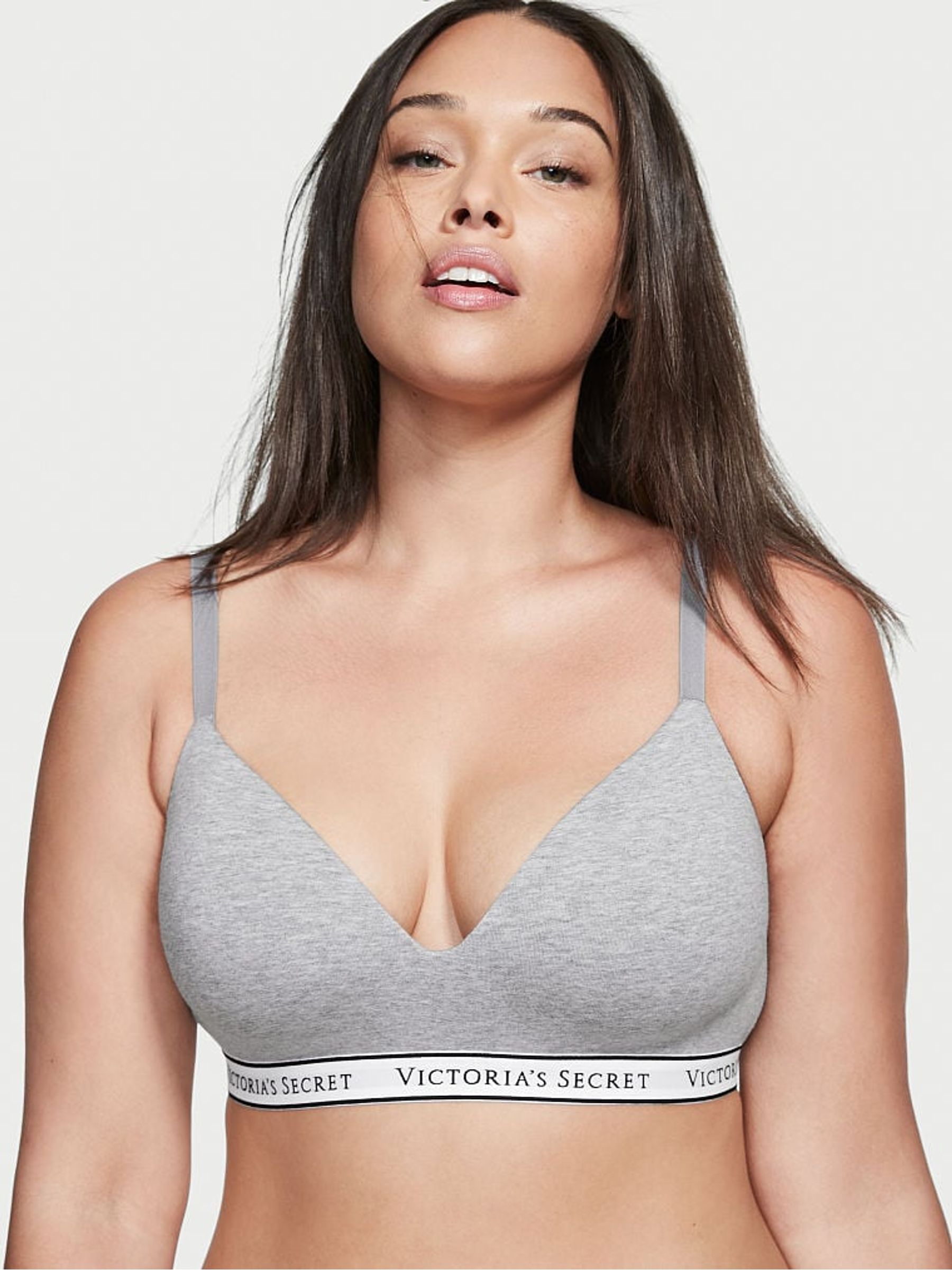 Grey Non Wired Lightly Lined Bra - Image 1 of 4