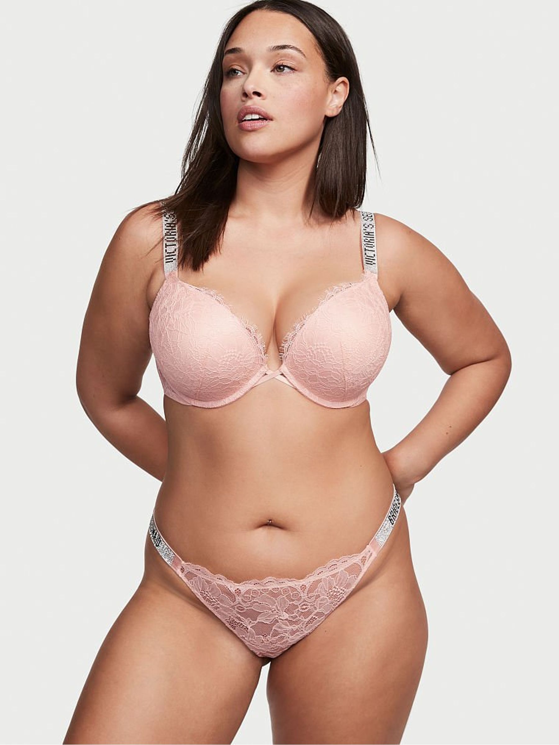 Purest Pink Bombshell Add 2 Cups Push Up Shine Strap Push Up Bra - Image 3 of 3