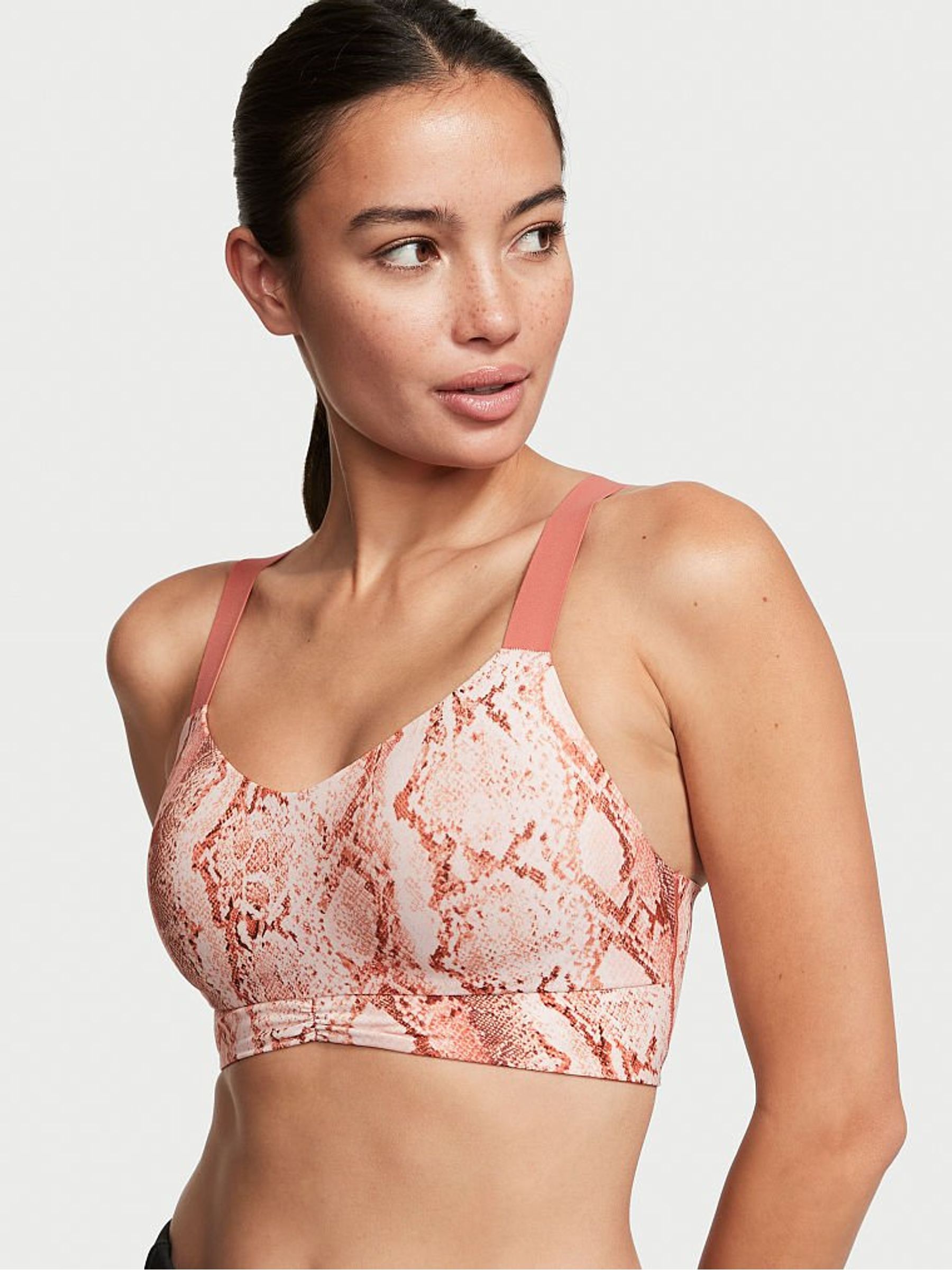 Ombre Snake Pink Smooth Non Wired Sports Bra - Image 1 of 3