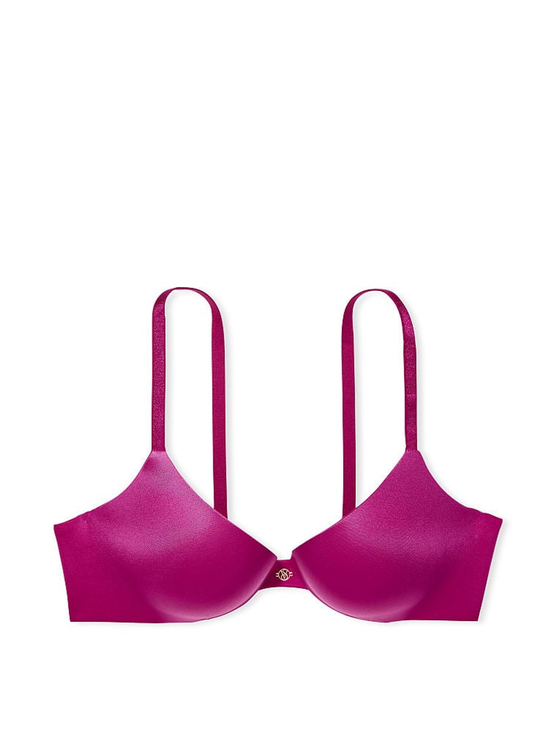 Raspberry Cooler Purple Smooth Plunge Push Up Bra - Image 4 of 4